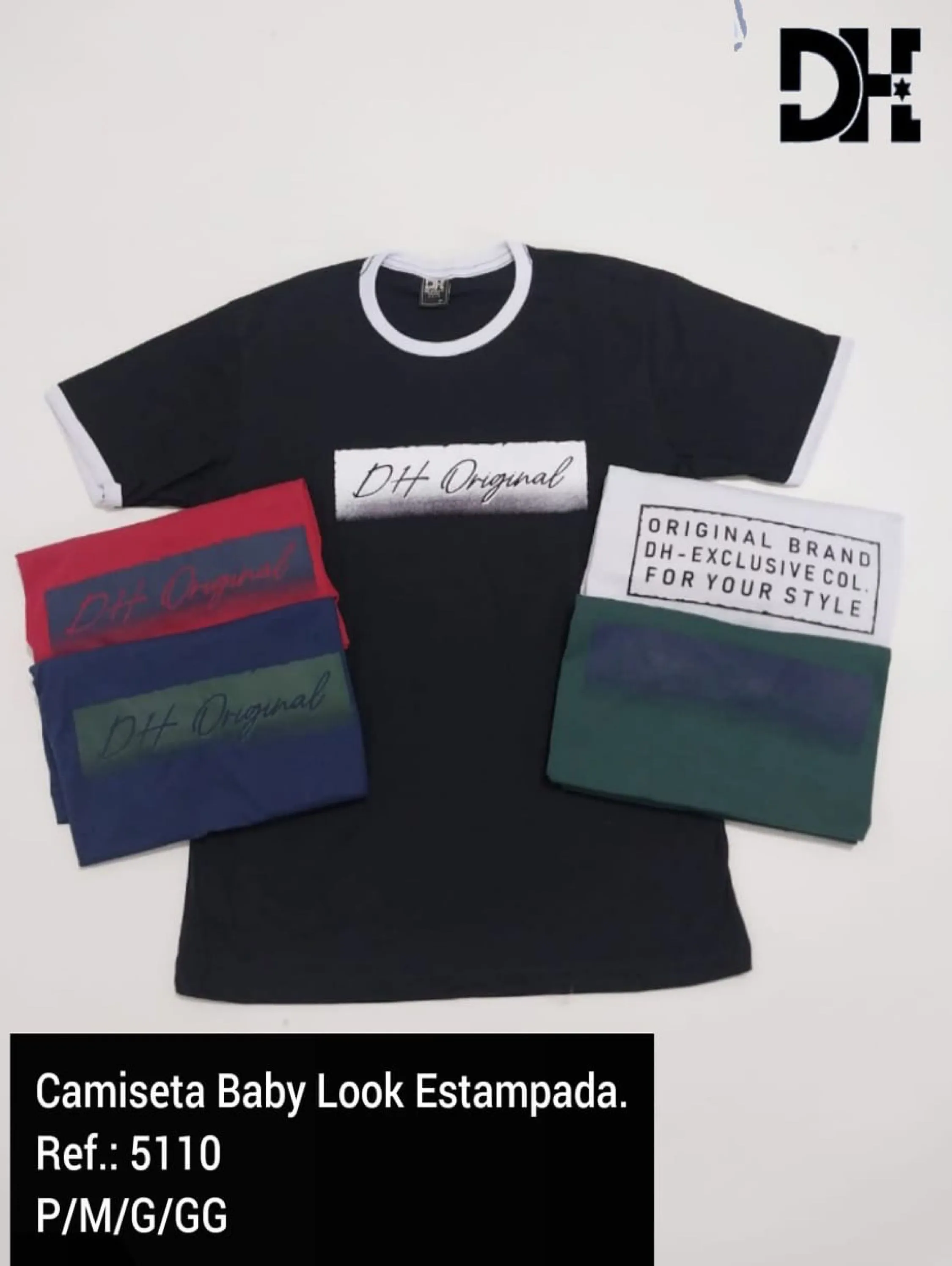 Kit 14 Camiseta Baby Look Estampada