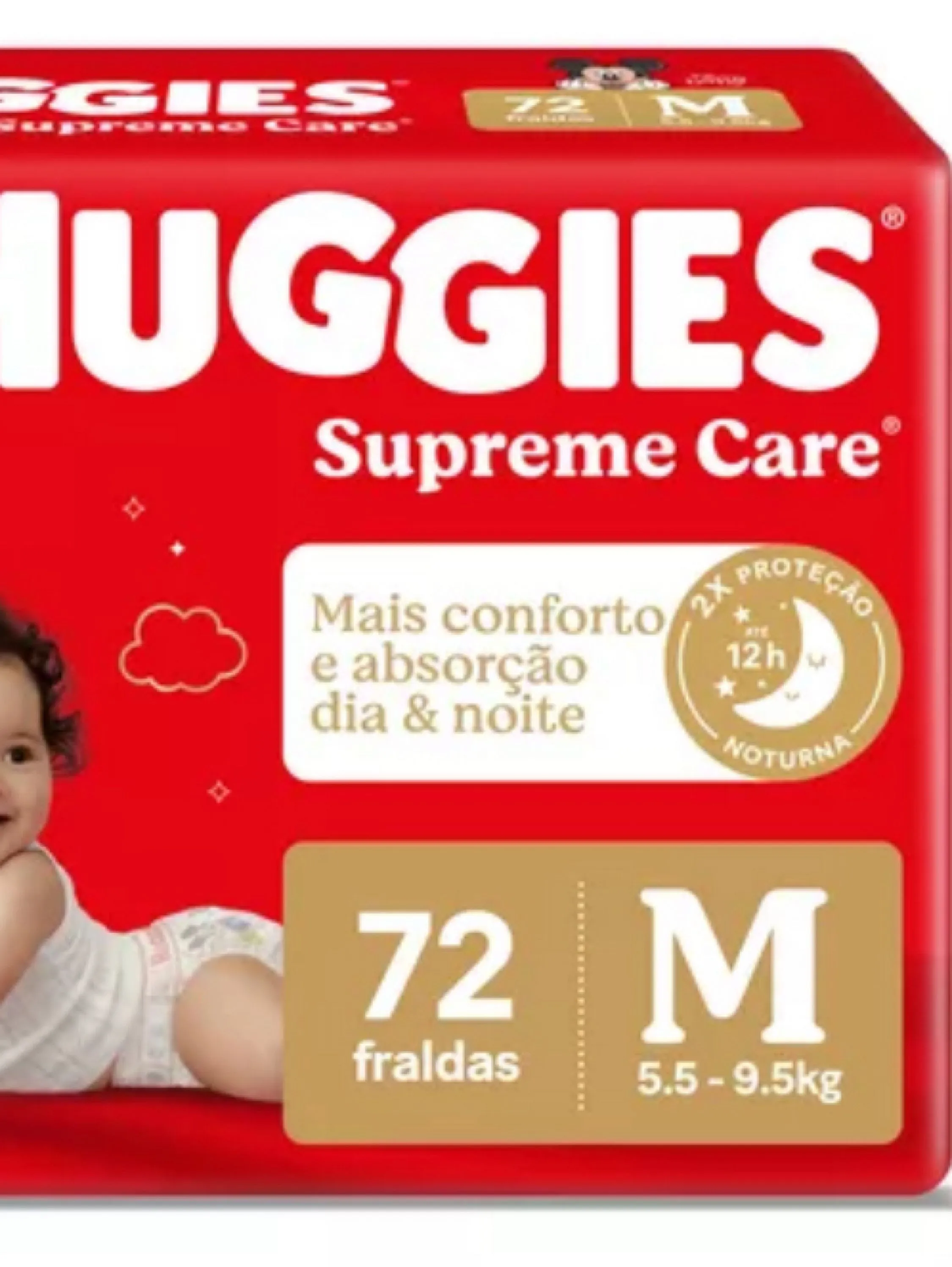 Fralda Huggies Supreme Care M 72 Un