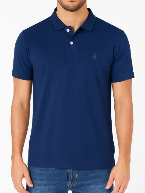 Kit 12 Polos Algodão Bordada