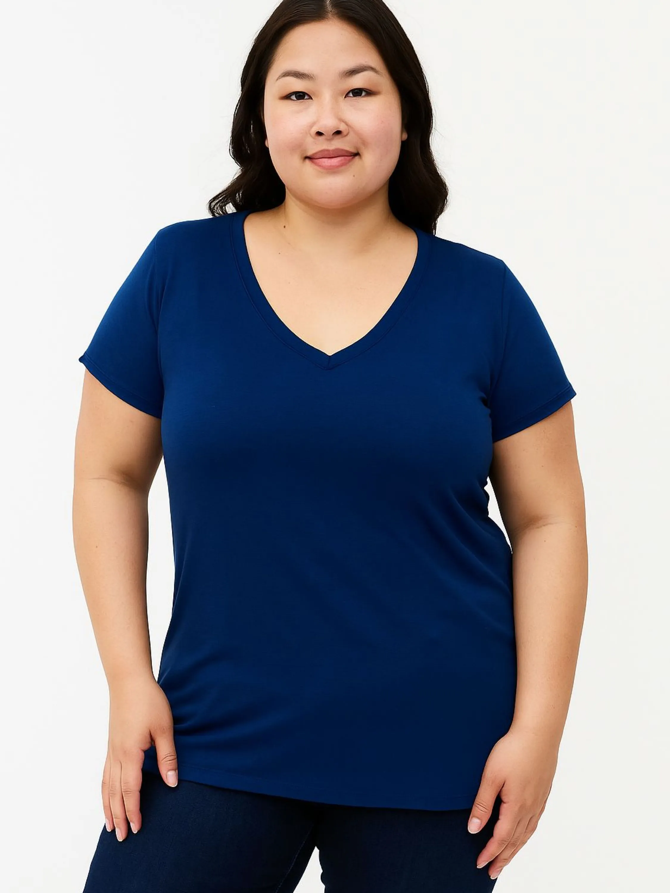 Kit 10 Blusa Gola V Viscolaycra