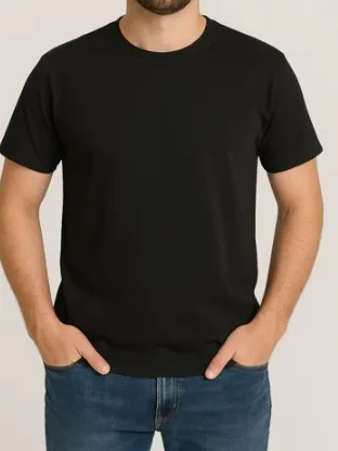 Kit 12 Manga Curta Algodão Lisa