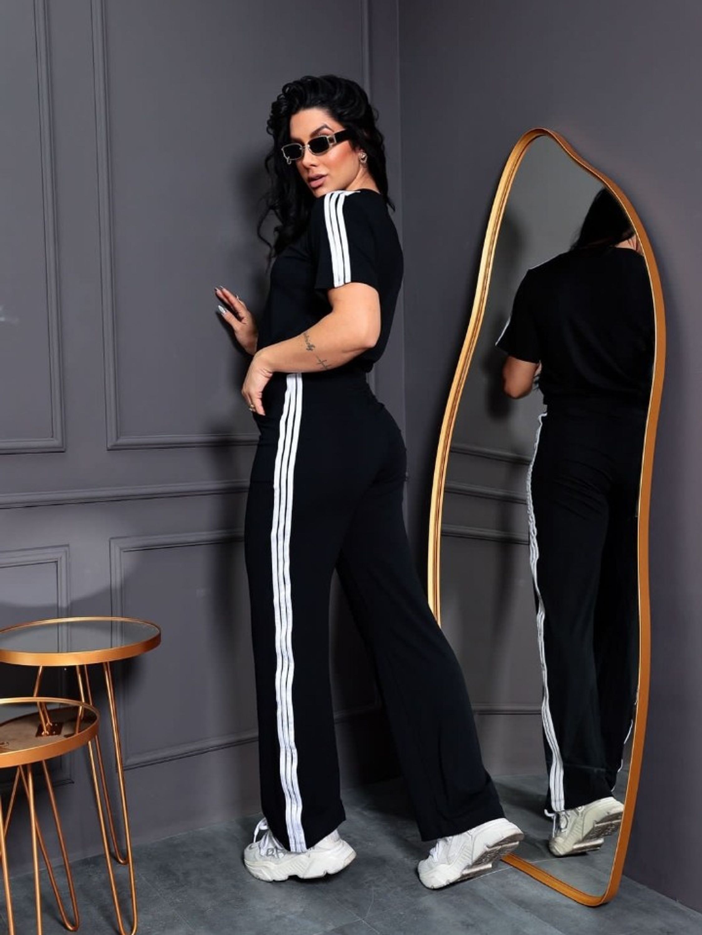 Conjunto de calça e blusa viscolycra