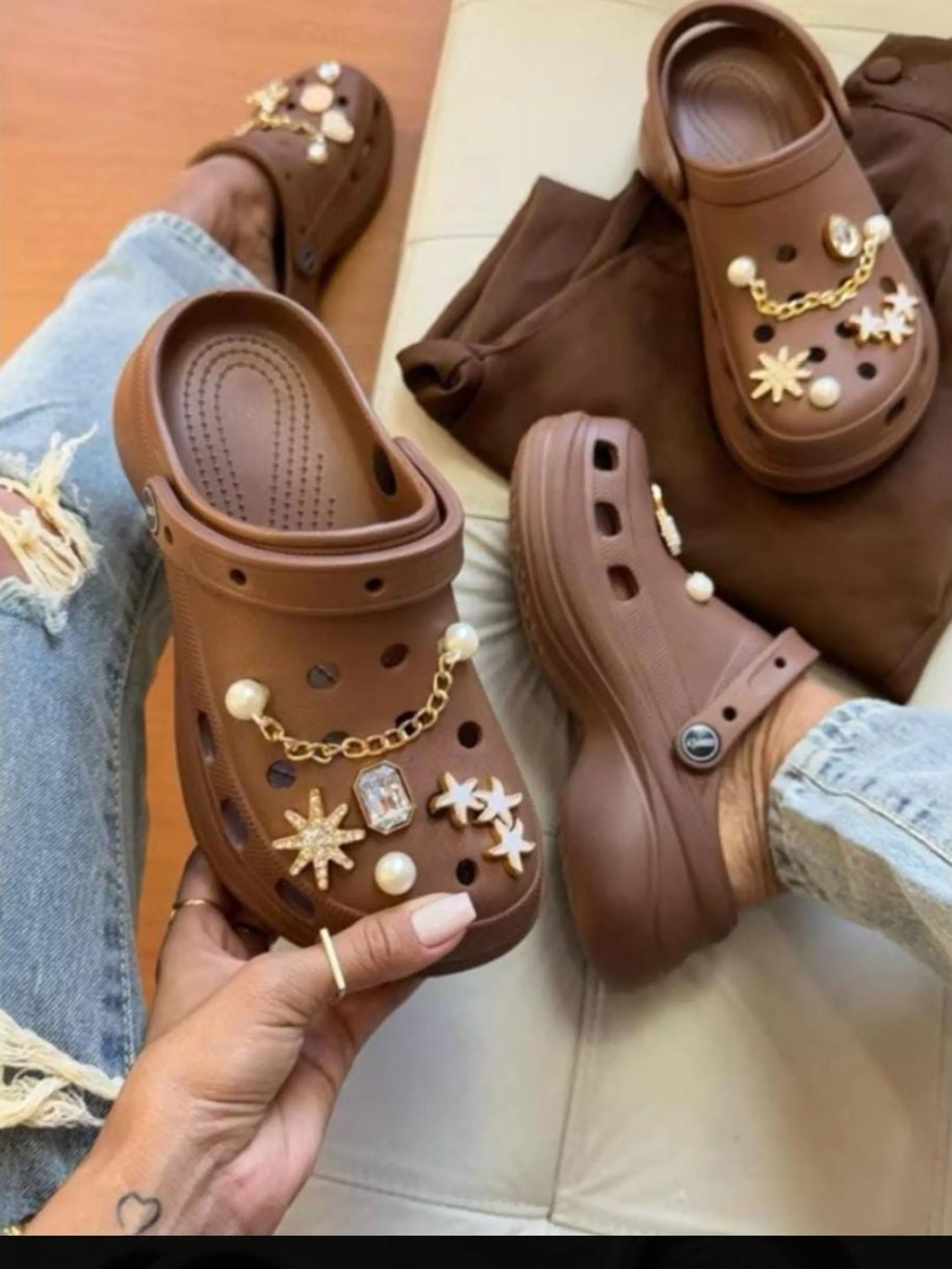 Crocs plataforma adulto