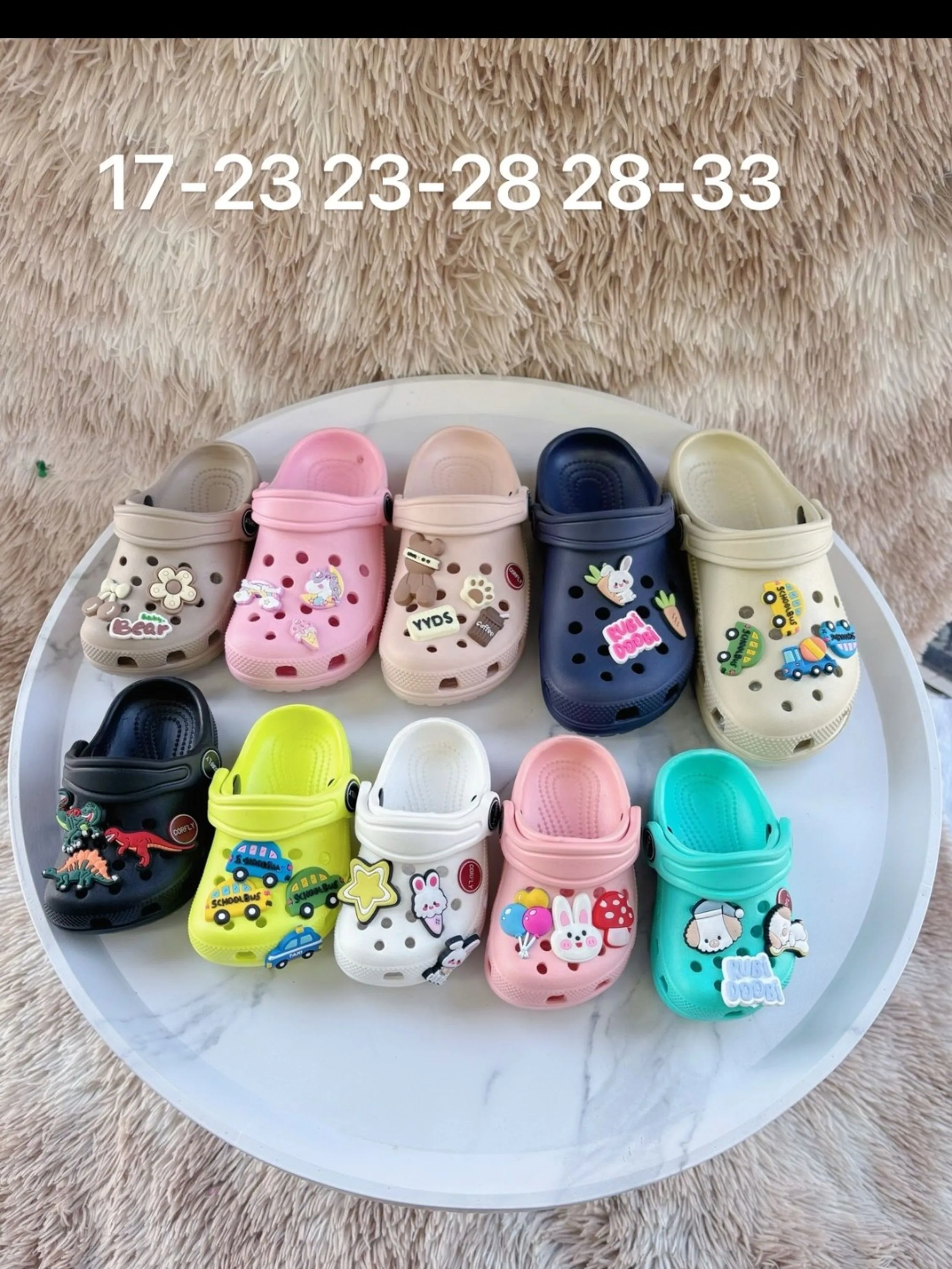 Crocs baixo unissex infantil . material em eva