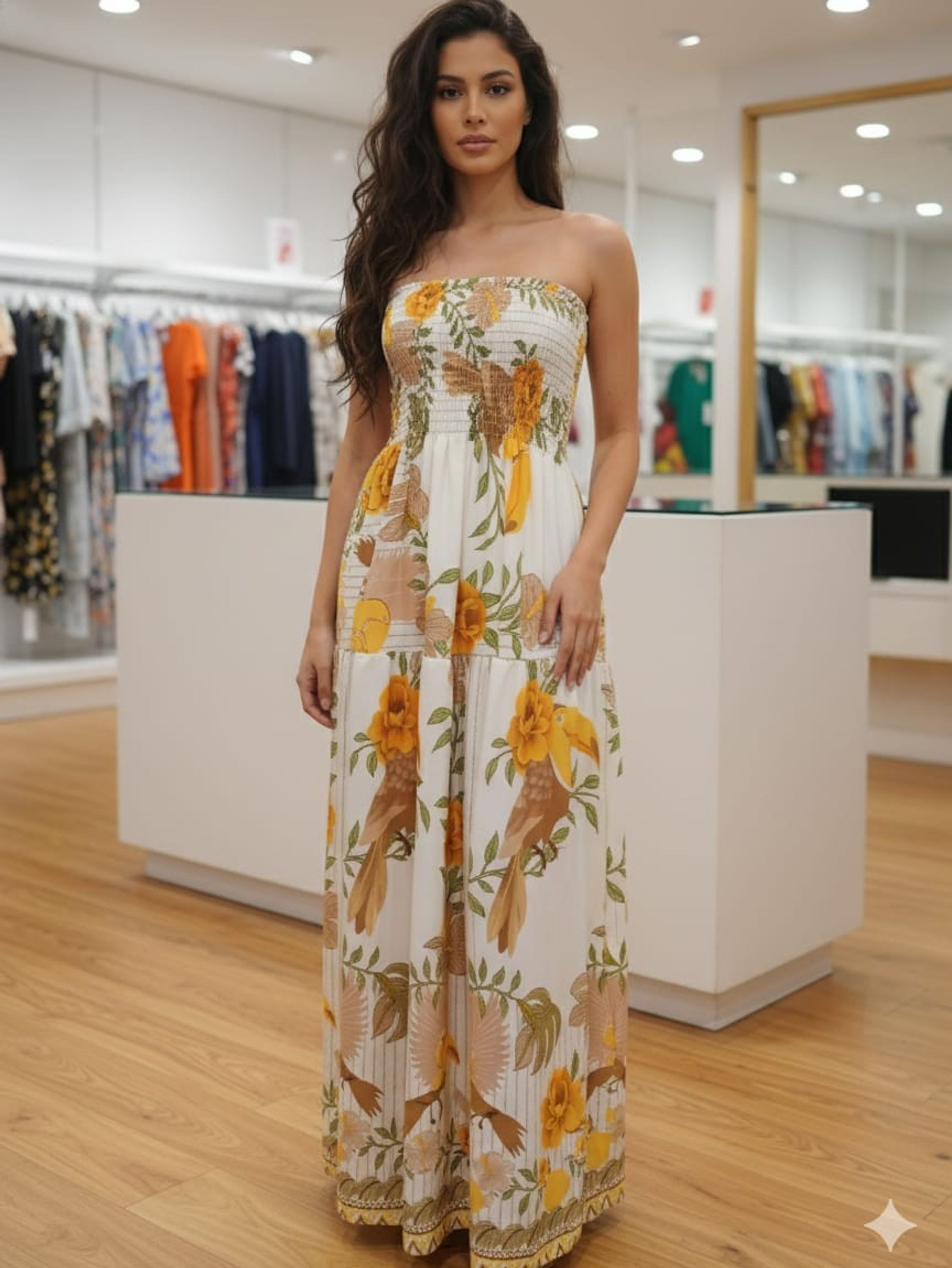 Vestido tomara que cai