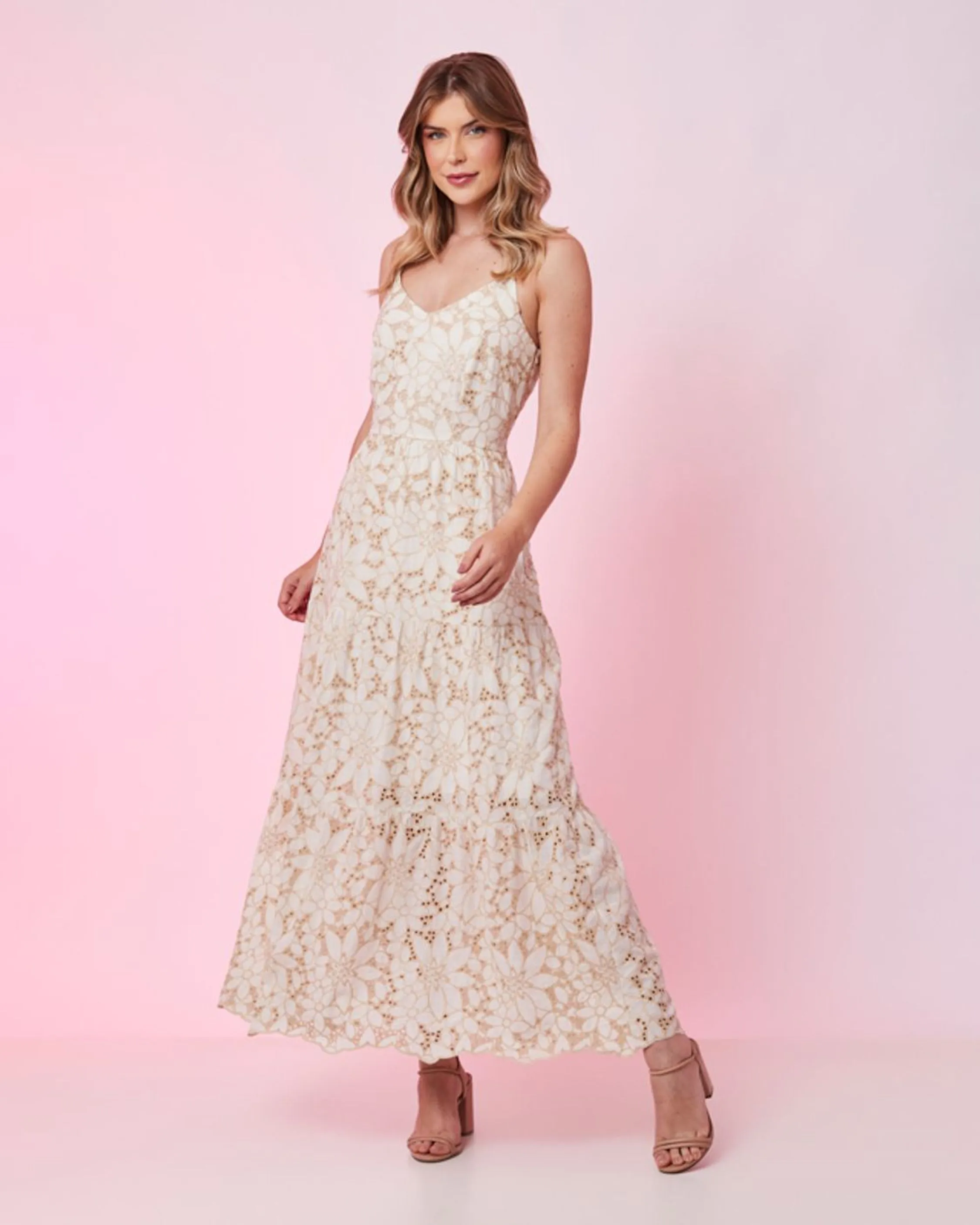 VESTIDO LINHO BORDADO EMBROIDERY