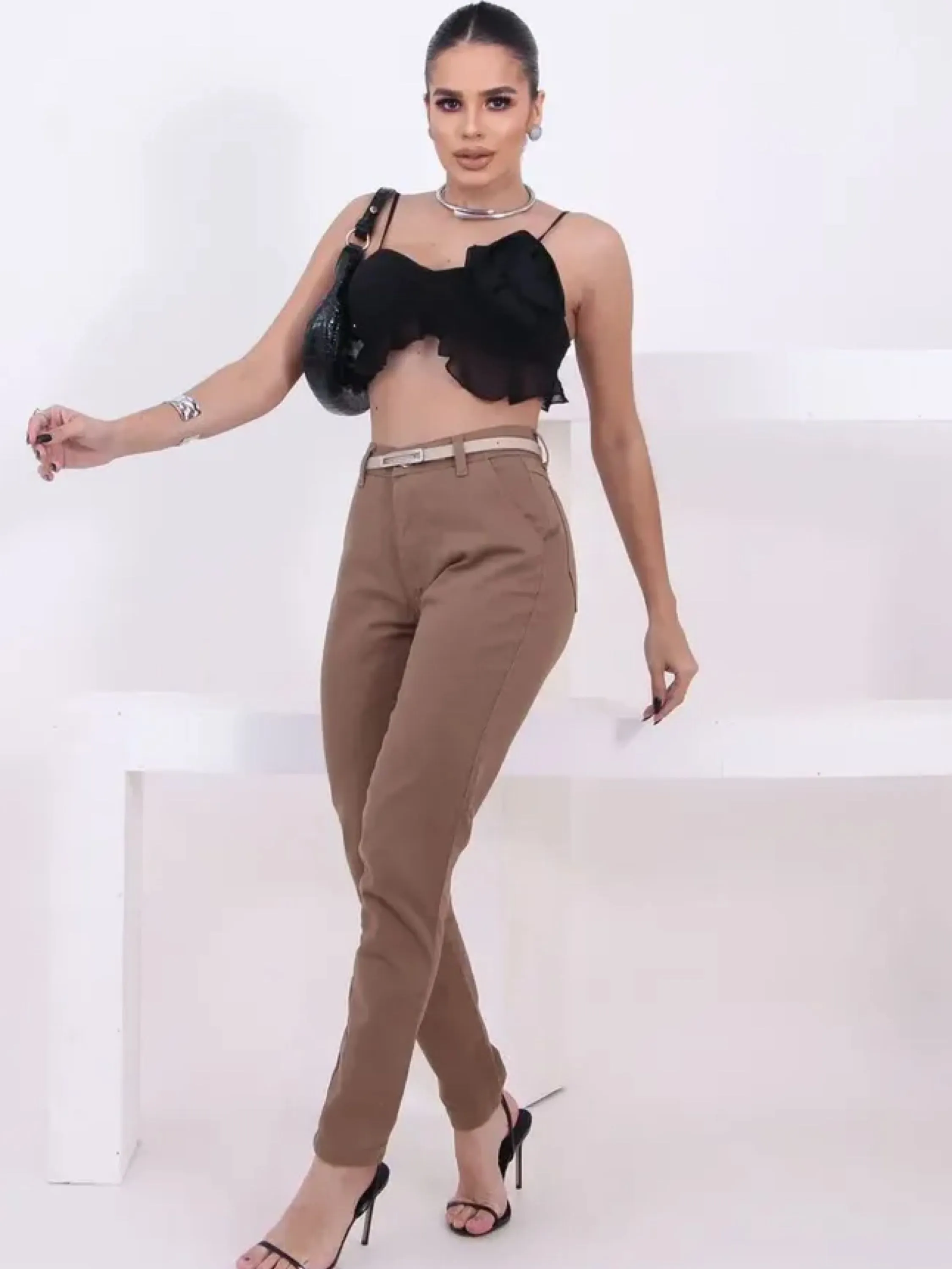 Calça jeans Mom feminina