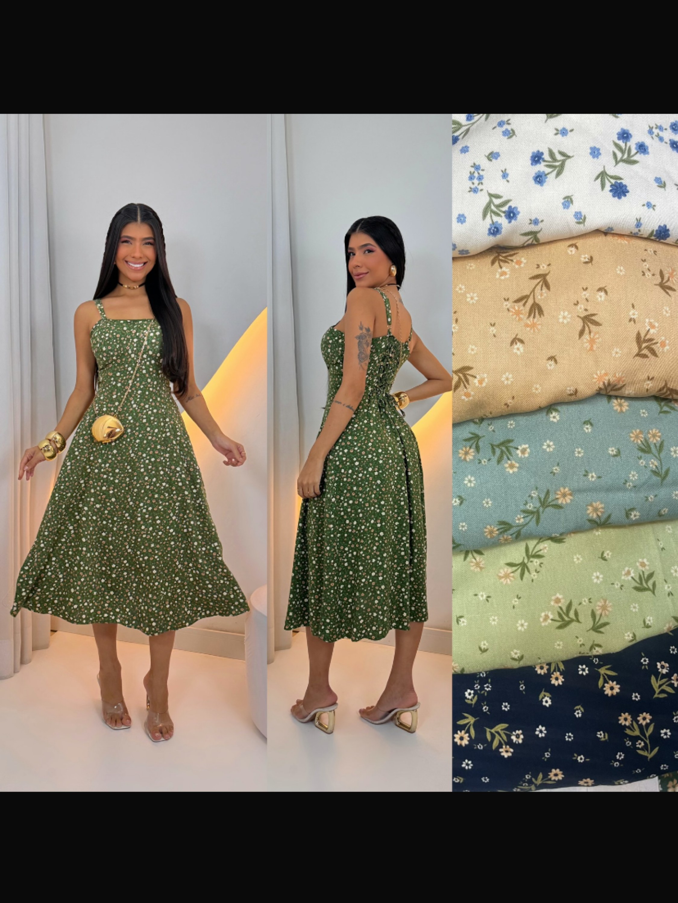 Vestido pizas floral