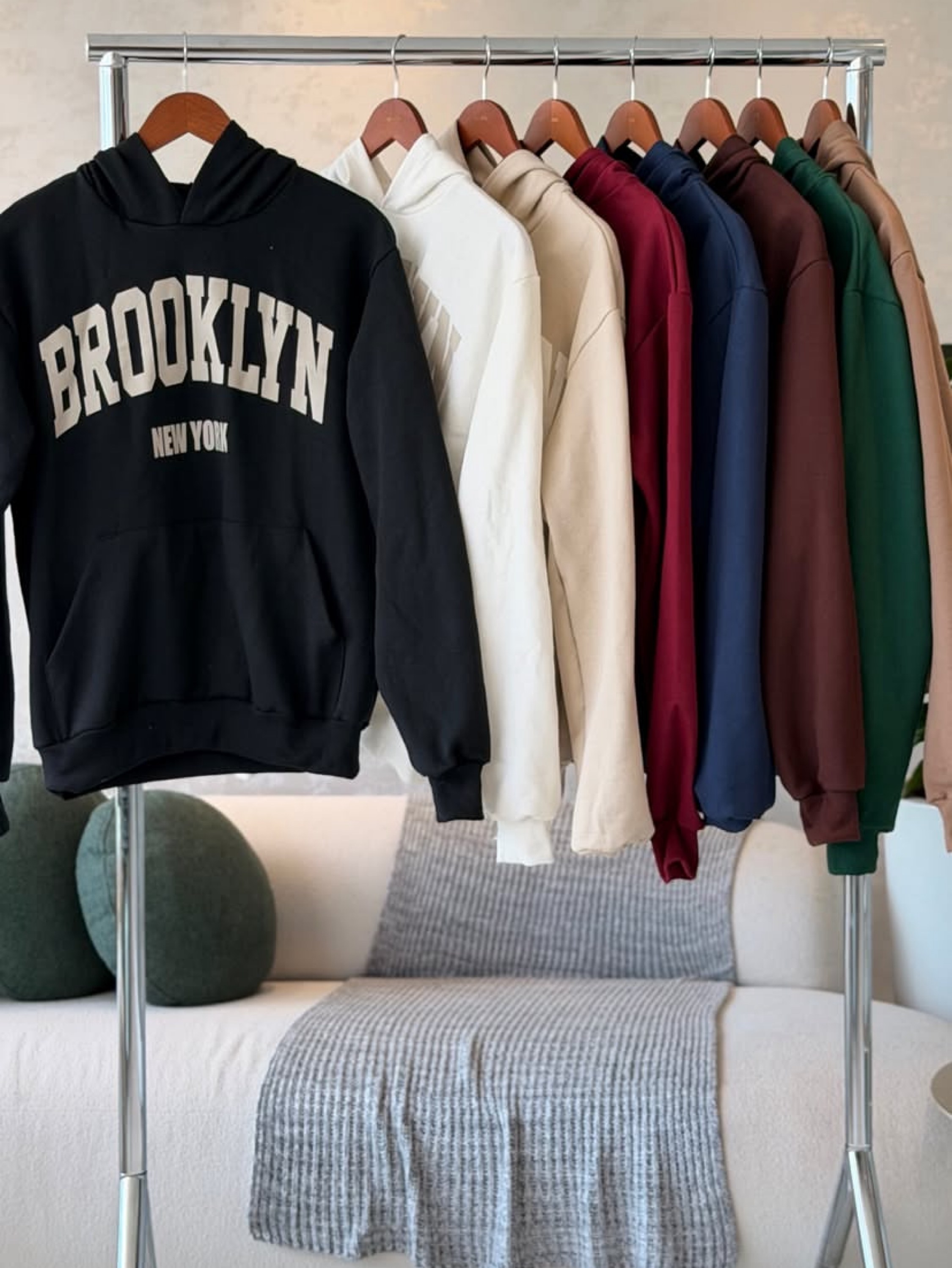 Blusa de moletom blooklin canguru com capuz