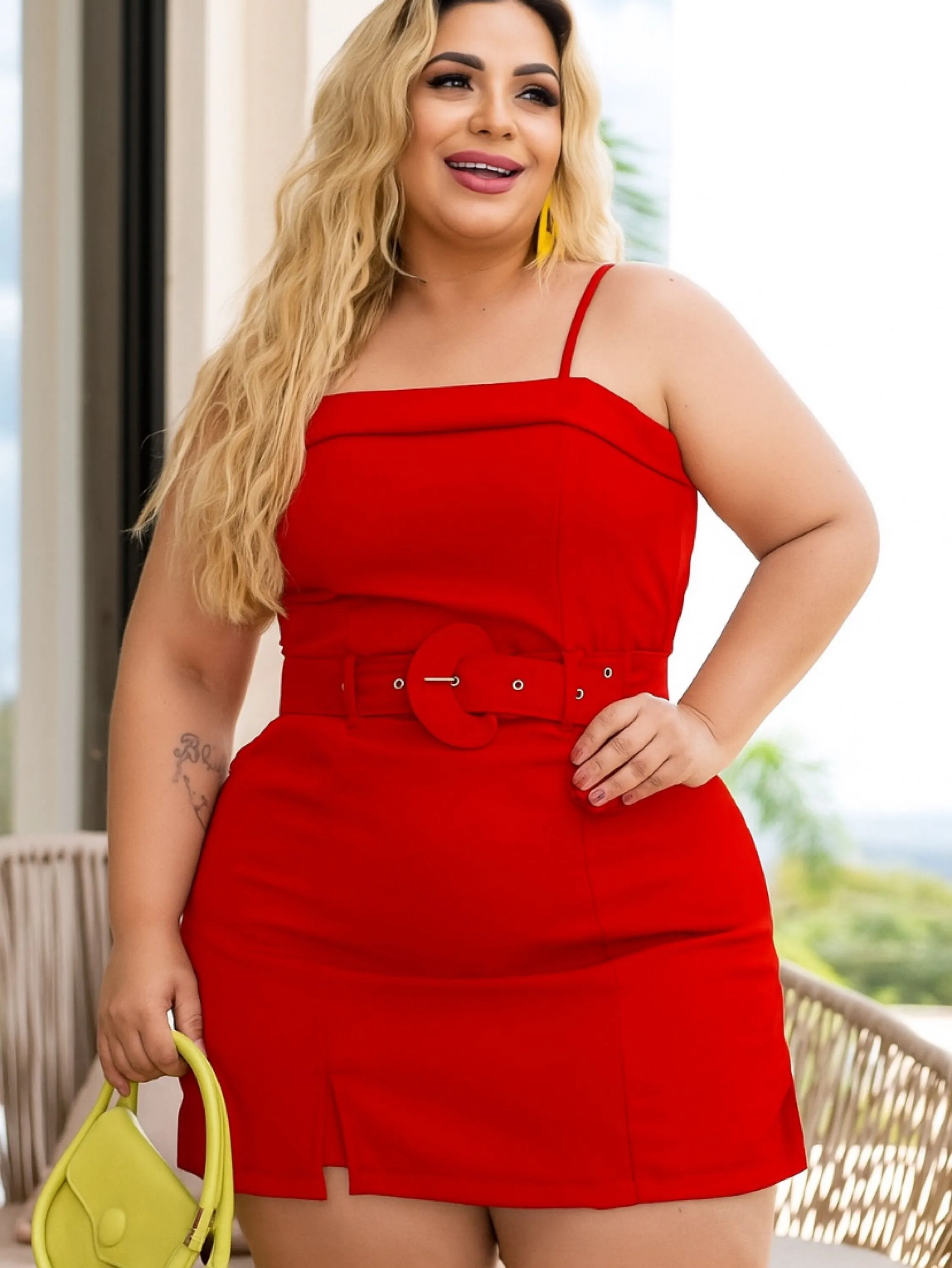 Vestido macaquinho PLUS SIZE