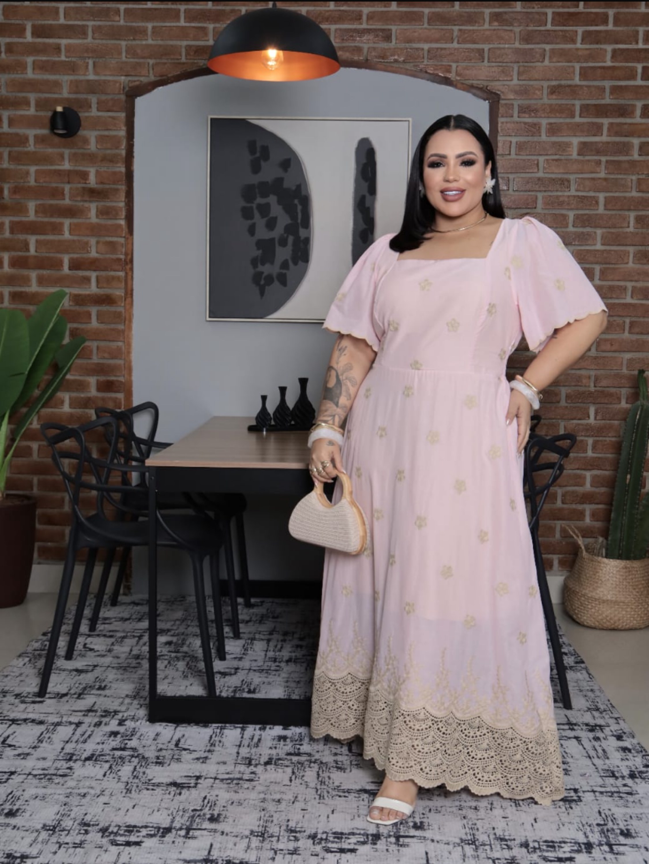 Vestido longo Plus size