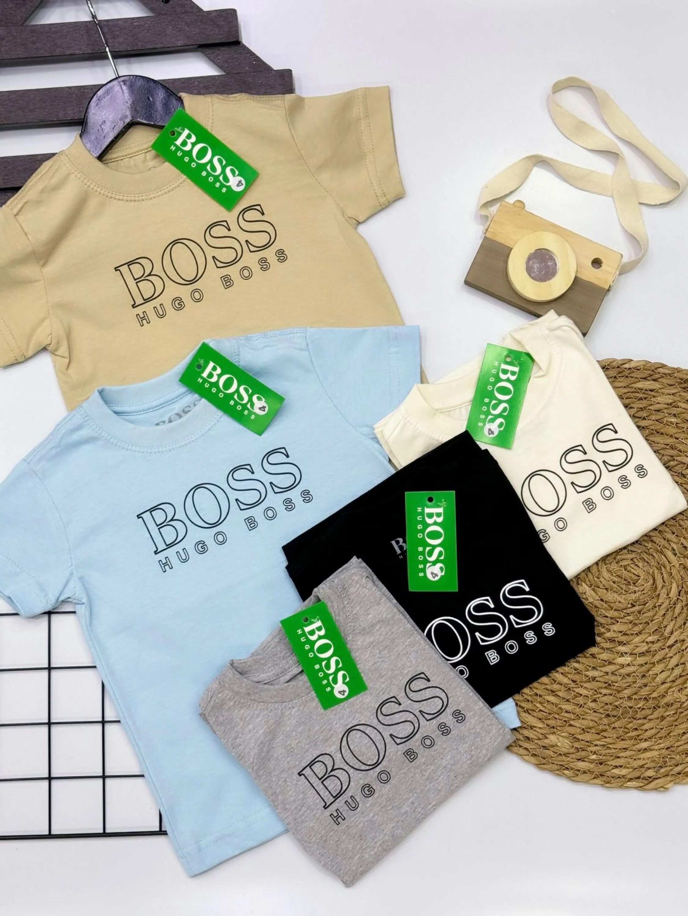 Camiseta Boss infantil/juvenil 100% Algodão linha premium