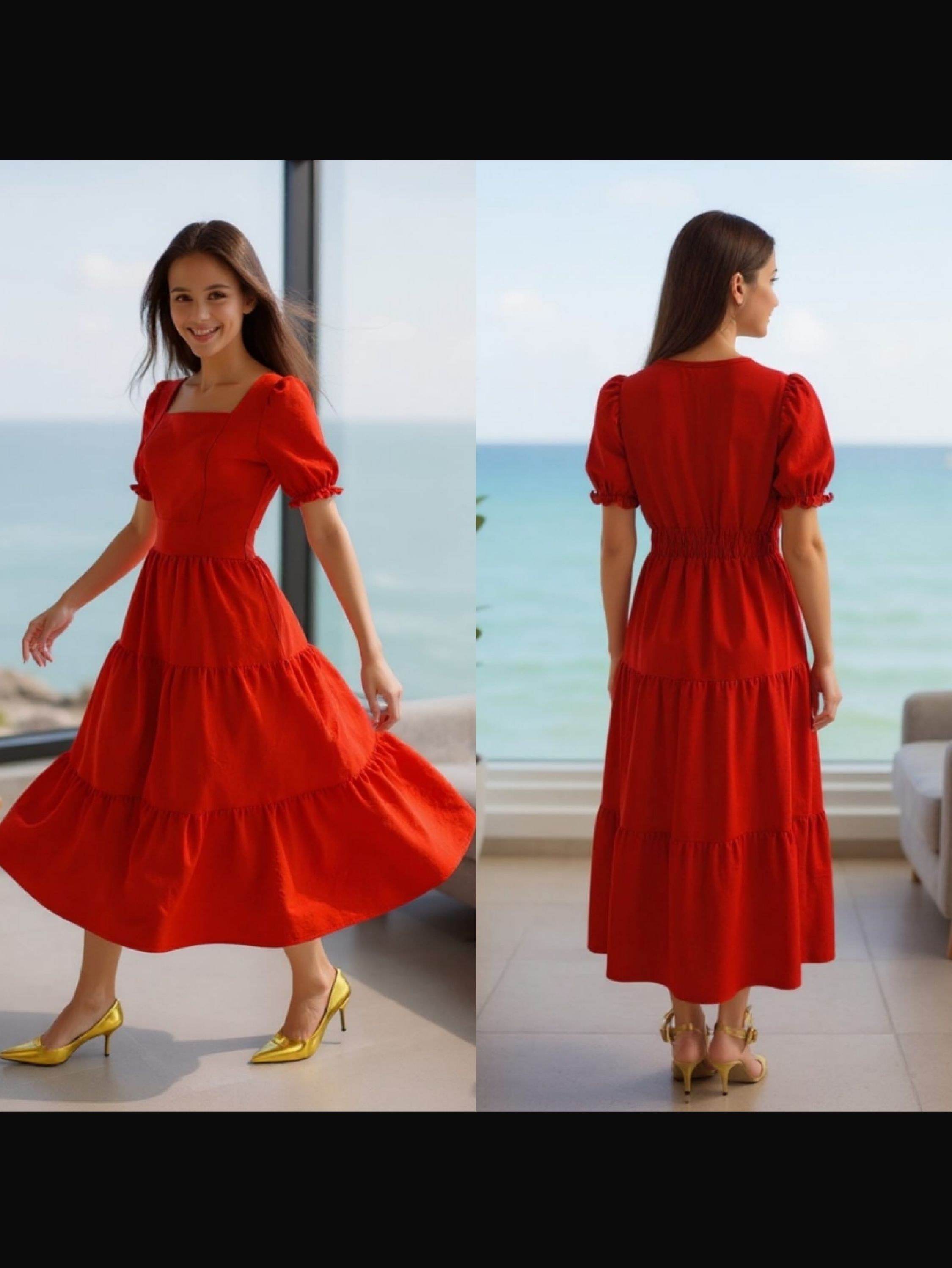 Vestido longo 3 marias juvenil