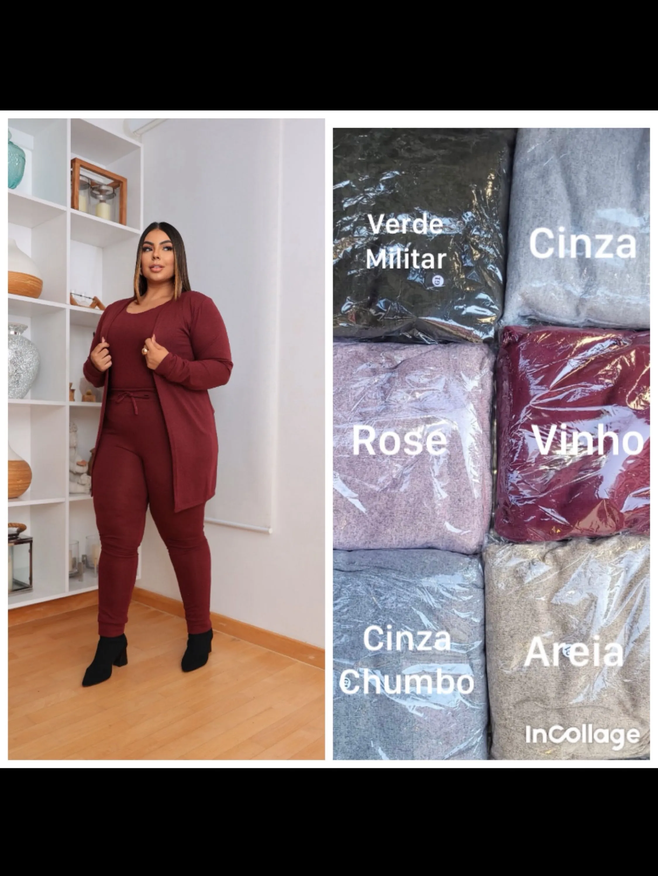 Trijunto 3 peças Lanzinha Plus size