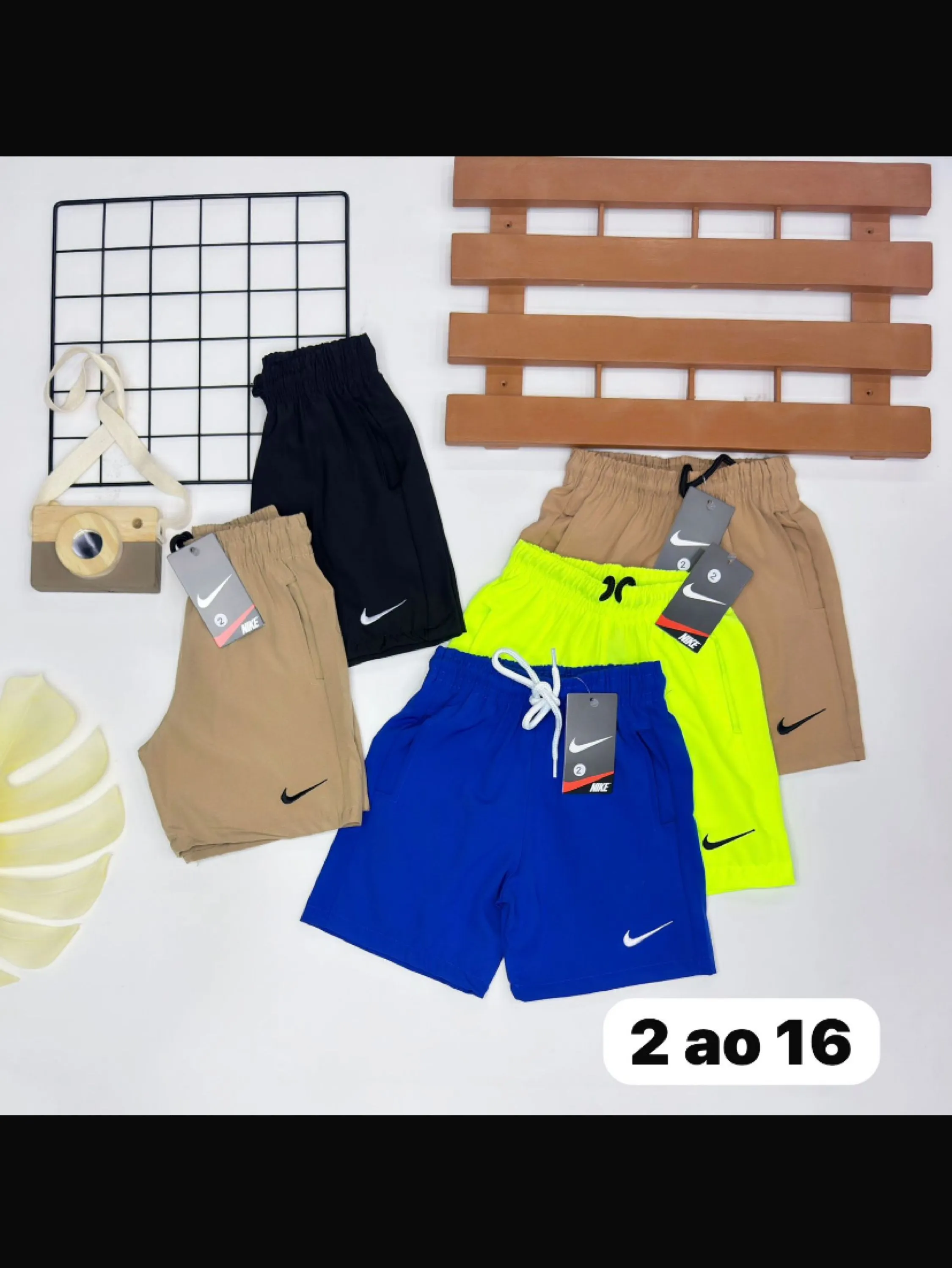 Bermuda nike tactel infantil/juvenil