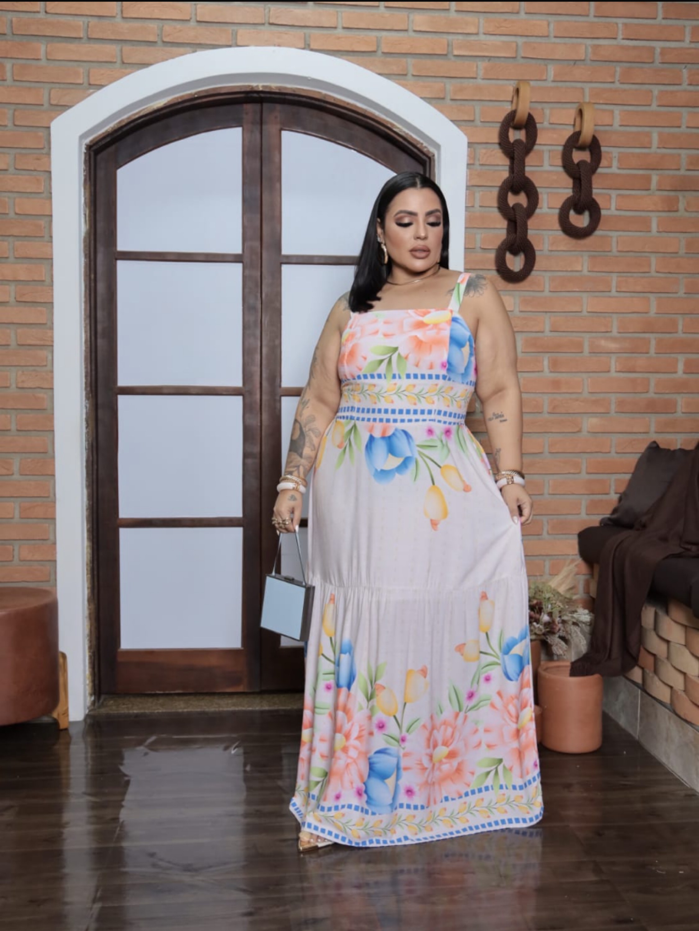 Vestido longo Plus size