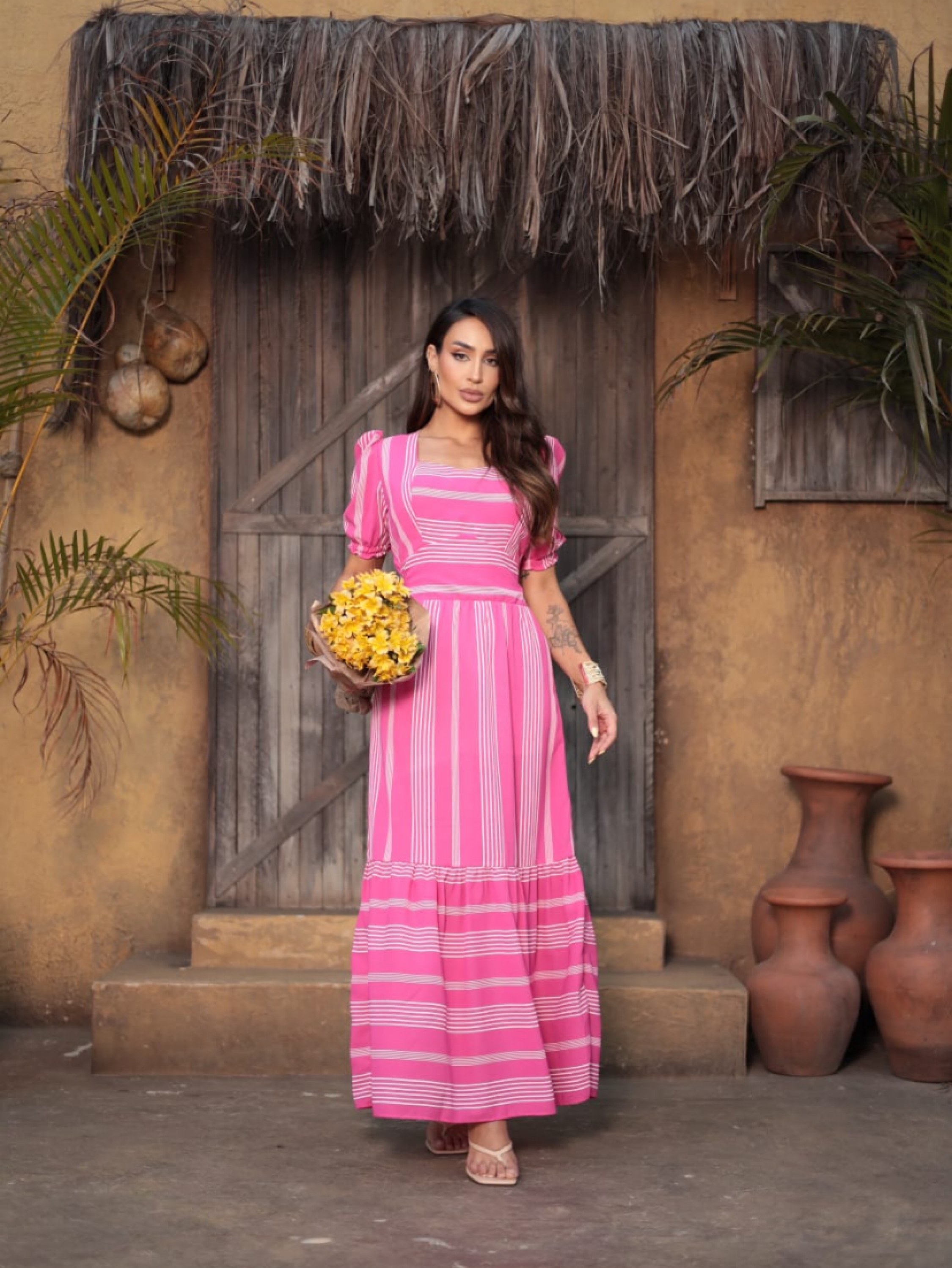 Vestido longo Dina