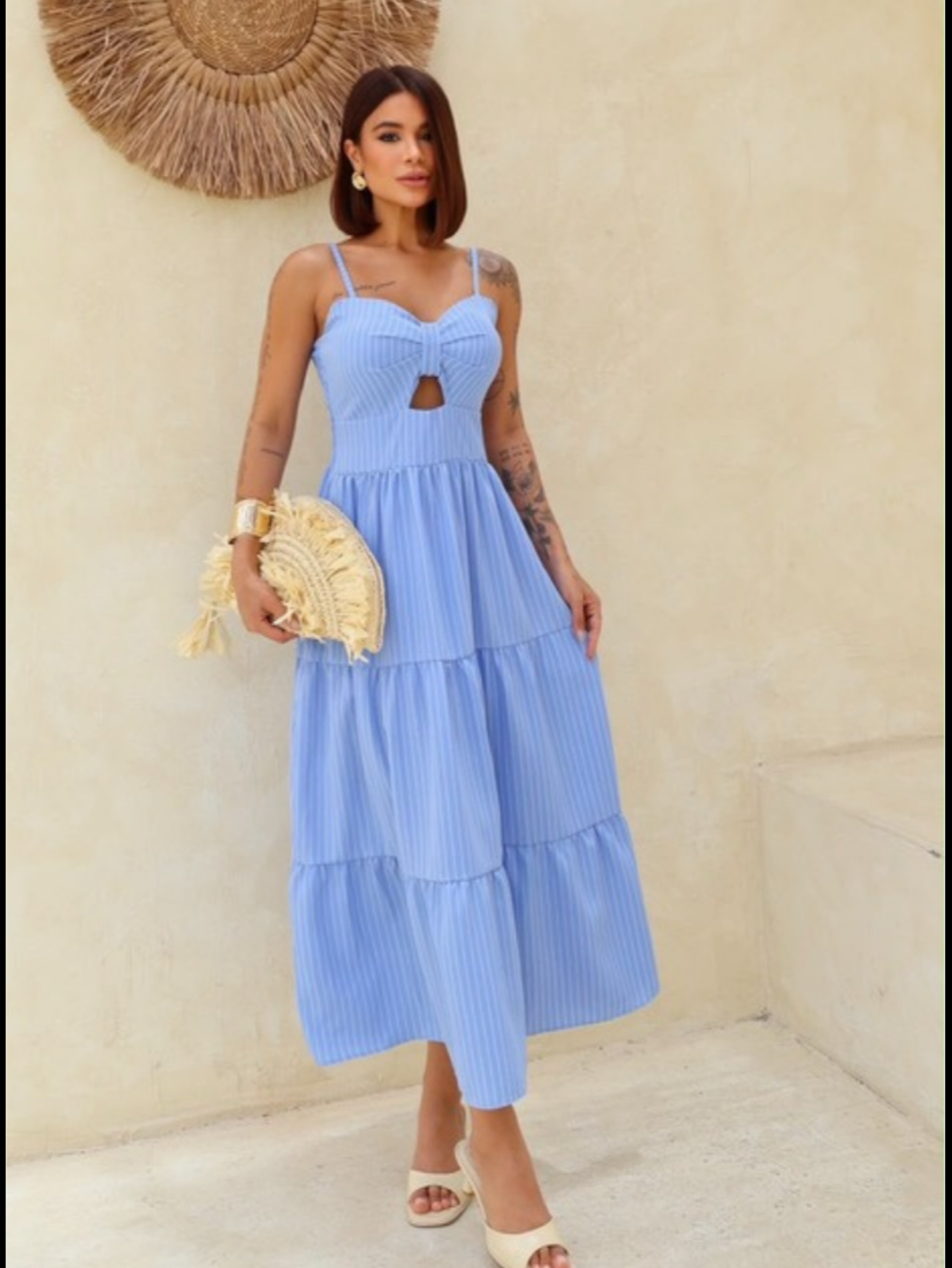 3 vestidos midi listra