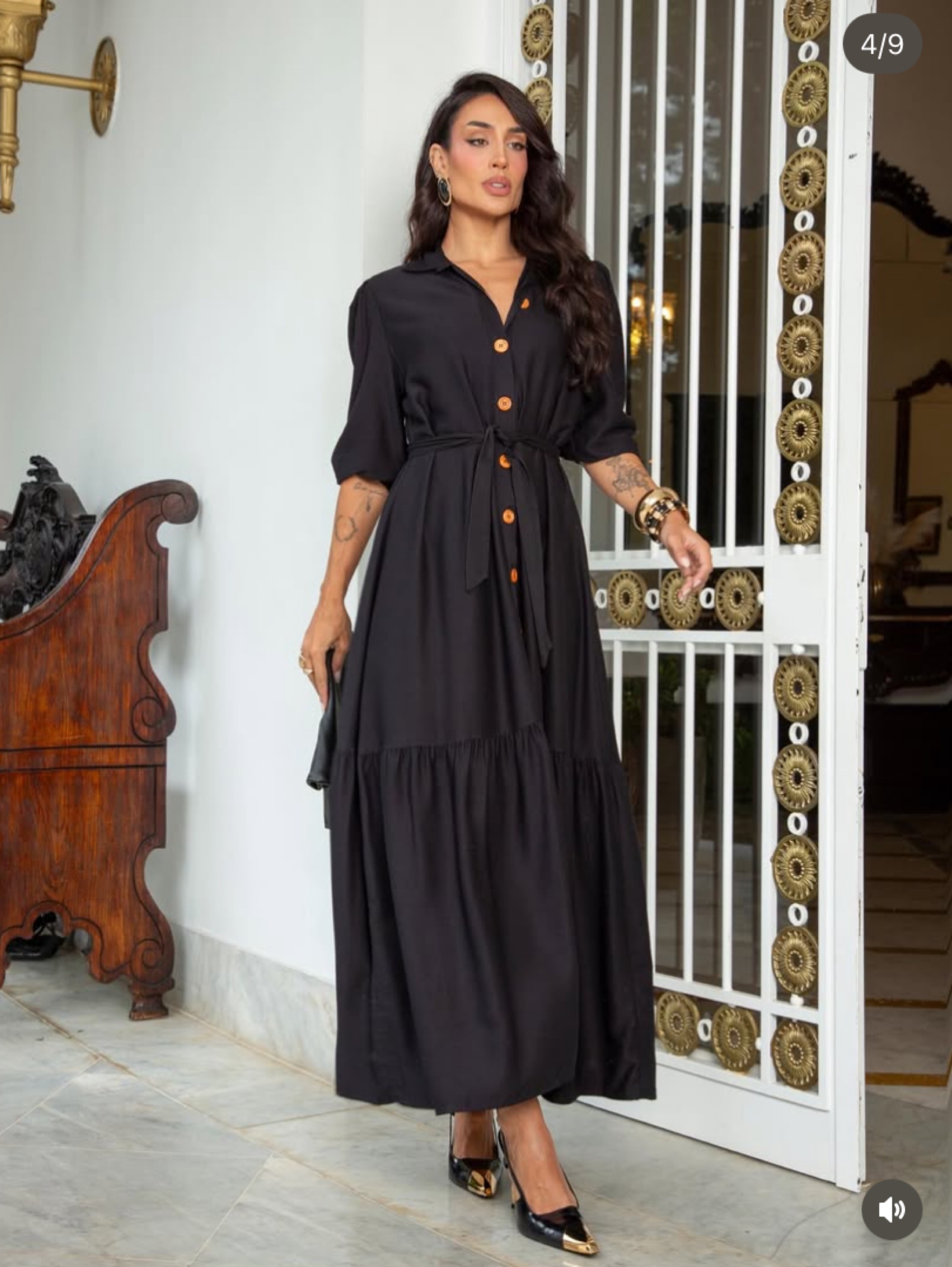 Vestido Chamise longa