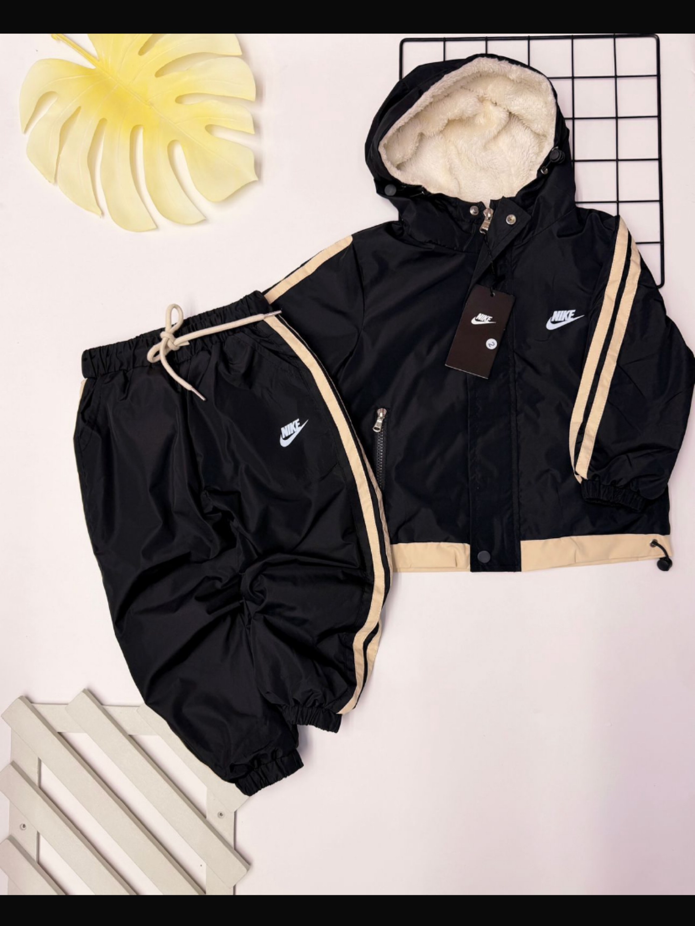 Conjunto tactel com pelo nike infantil/juvenil