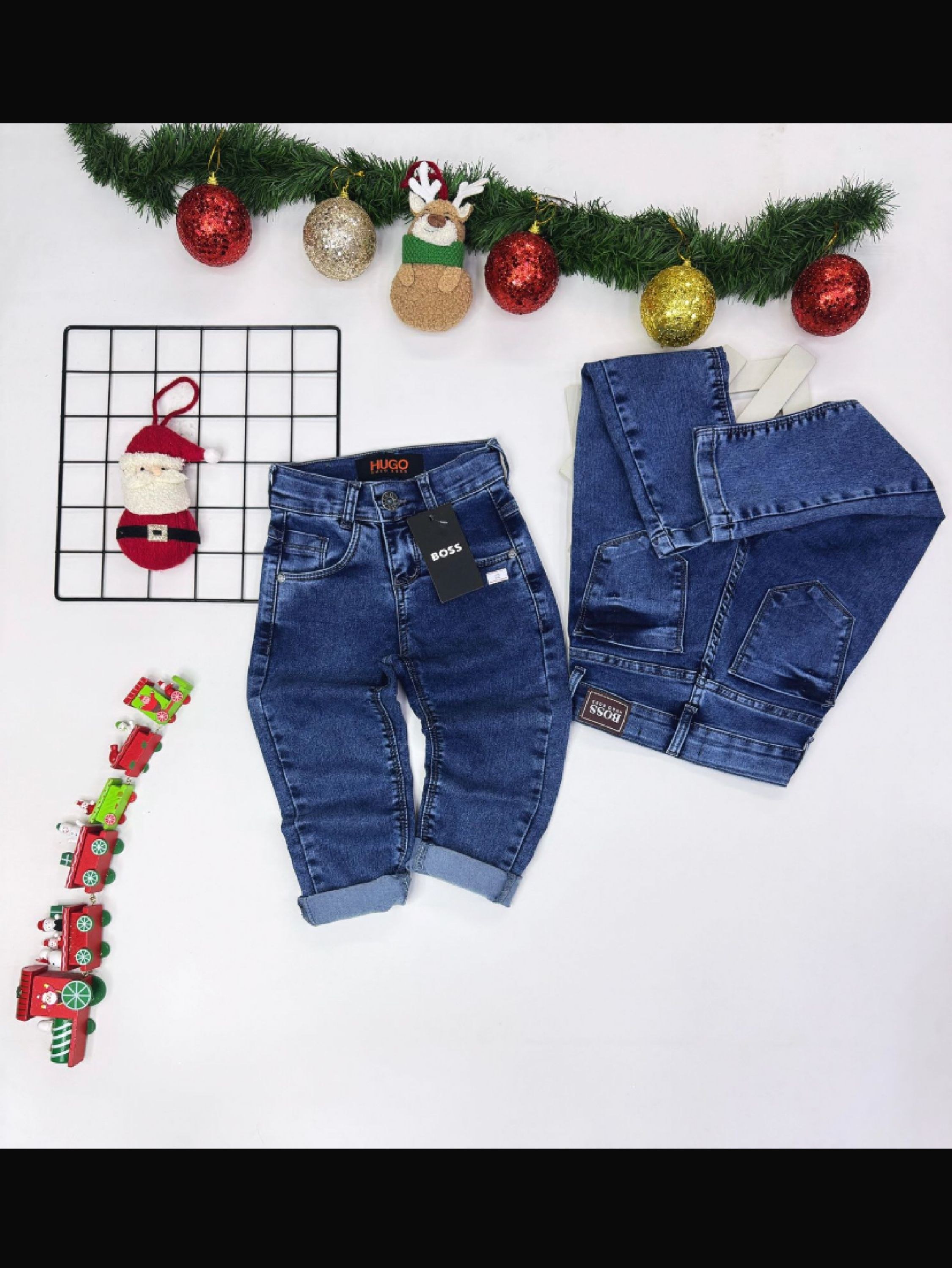 Calça jeans Boss infantil/juvenil