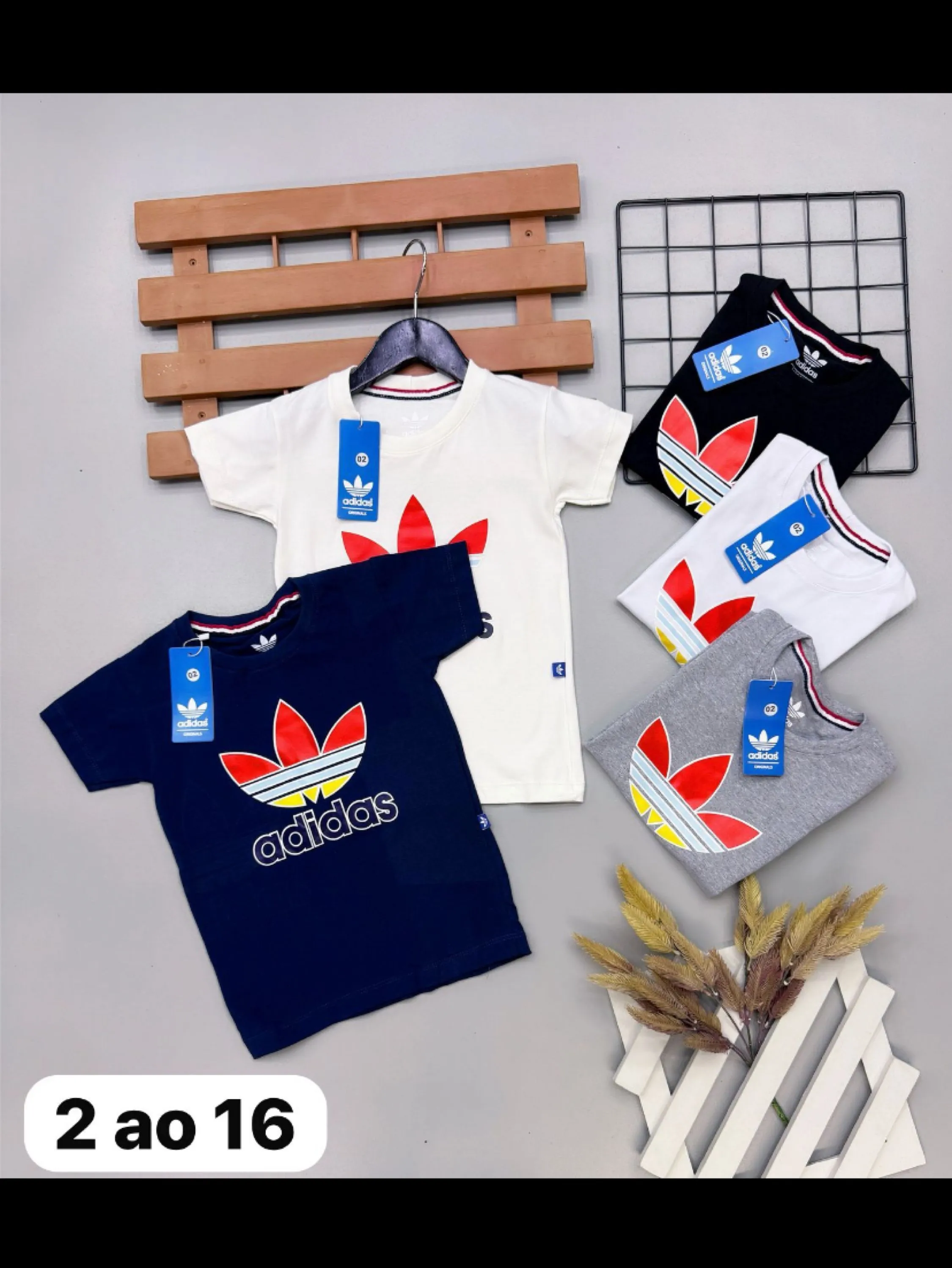 Camiseta Adidas infantil /juvenil malha peruana