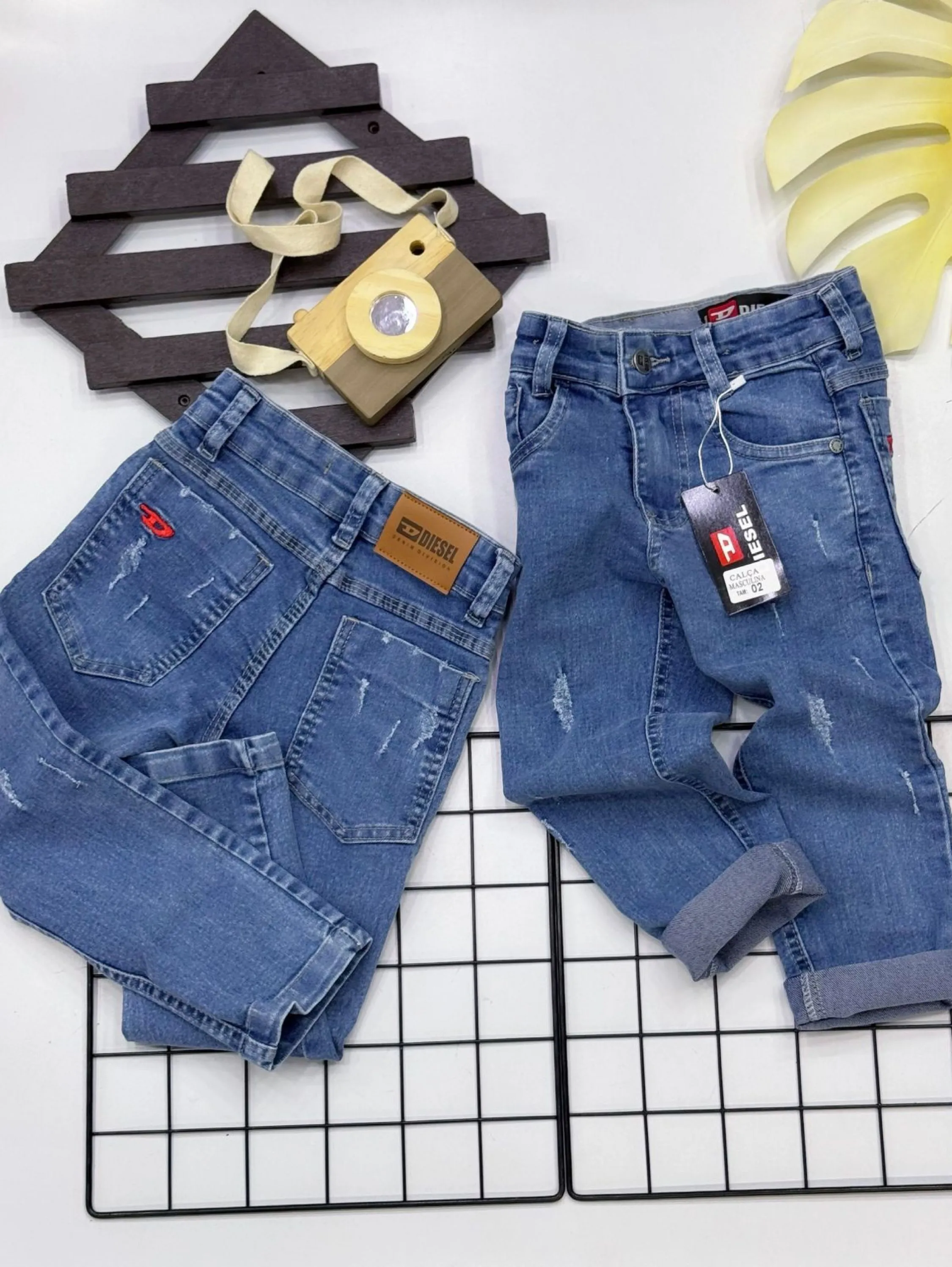 Caixa jeans Diesel infantil /juvenil linha premium