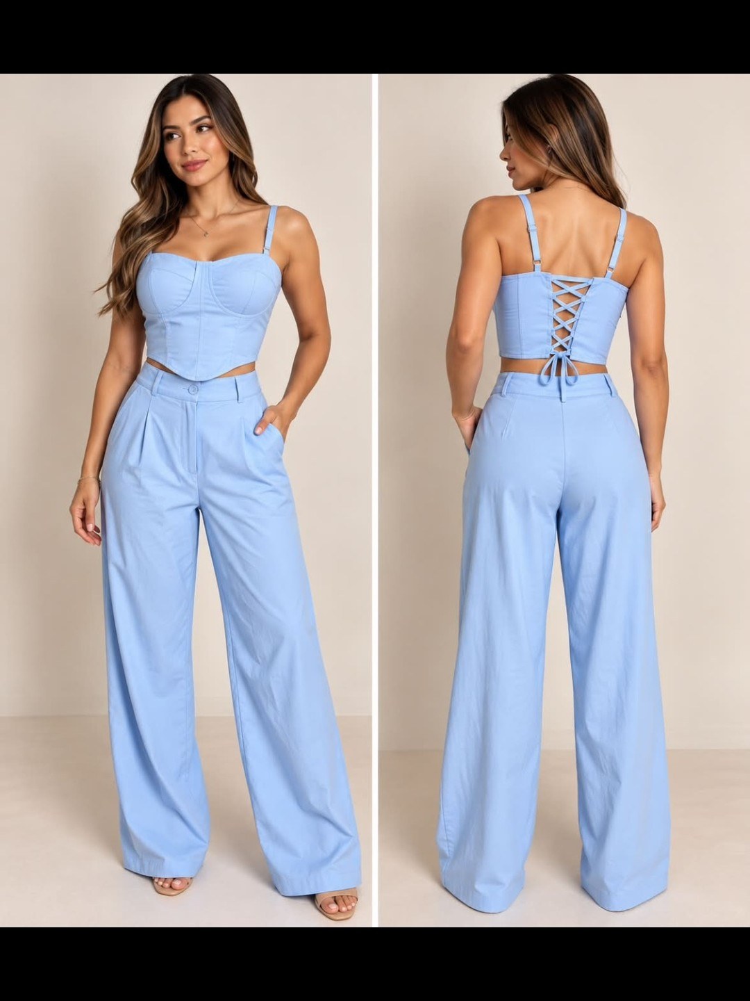Conjunto calça e corset
