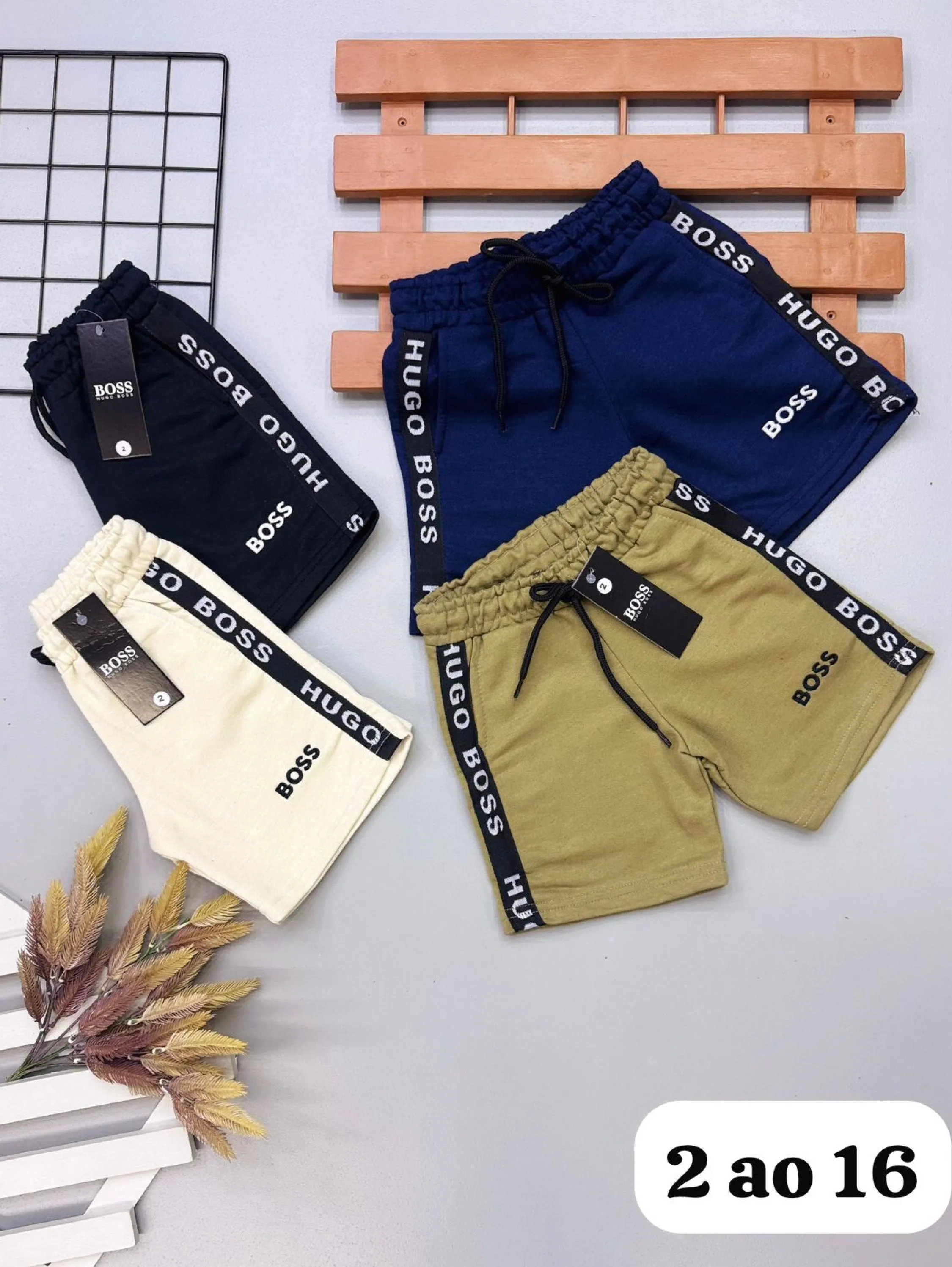 Bermuda de moletom Boss infantil /juvenil