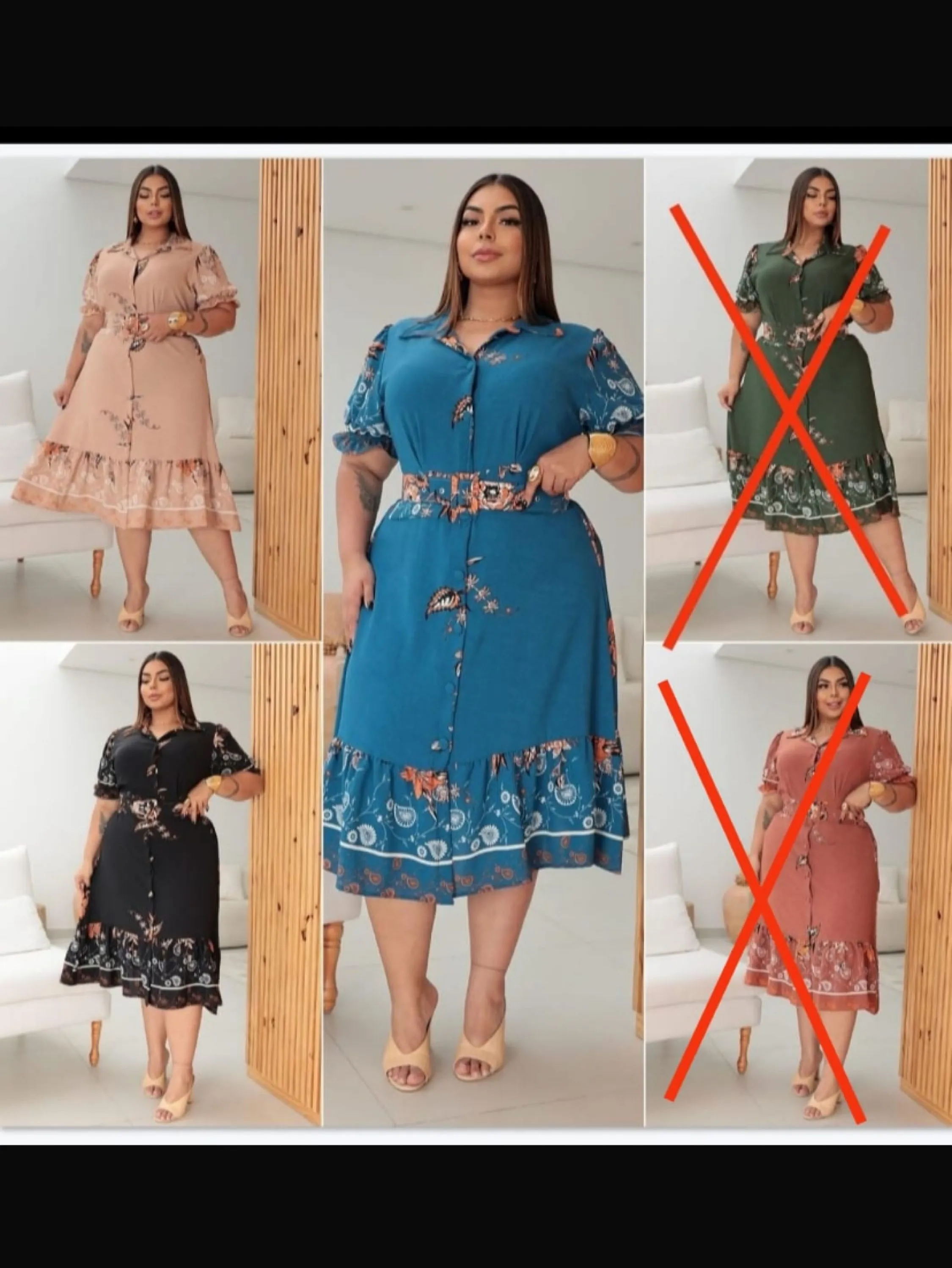 Chamise mídi com cinto forrado