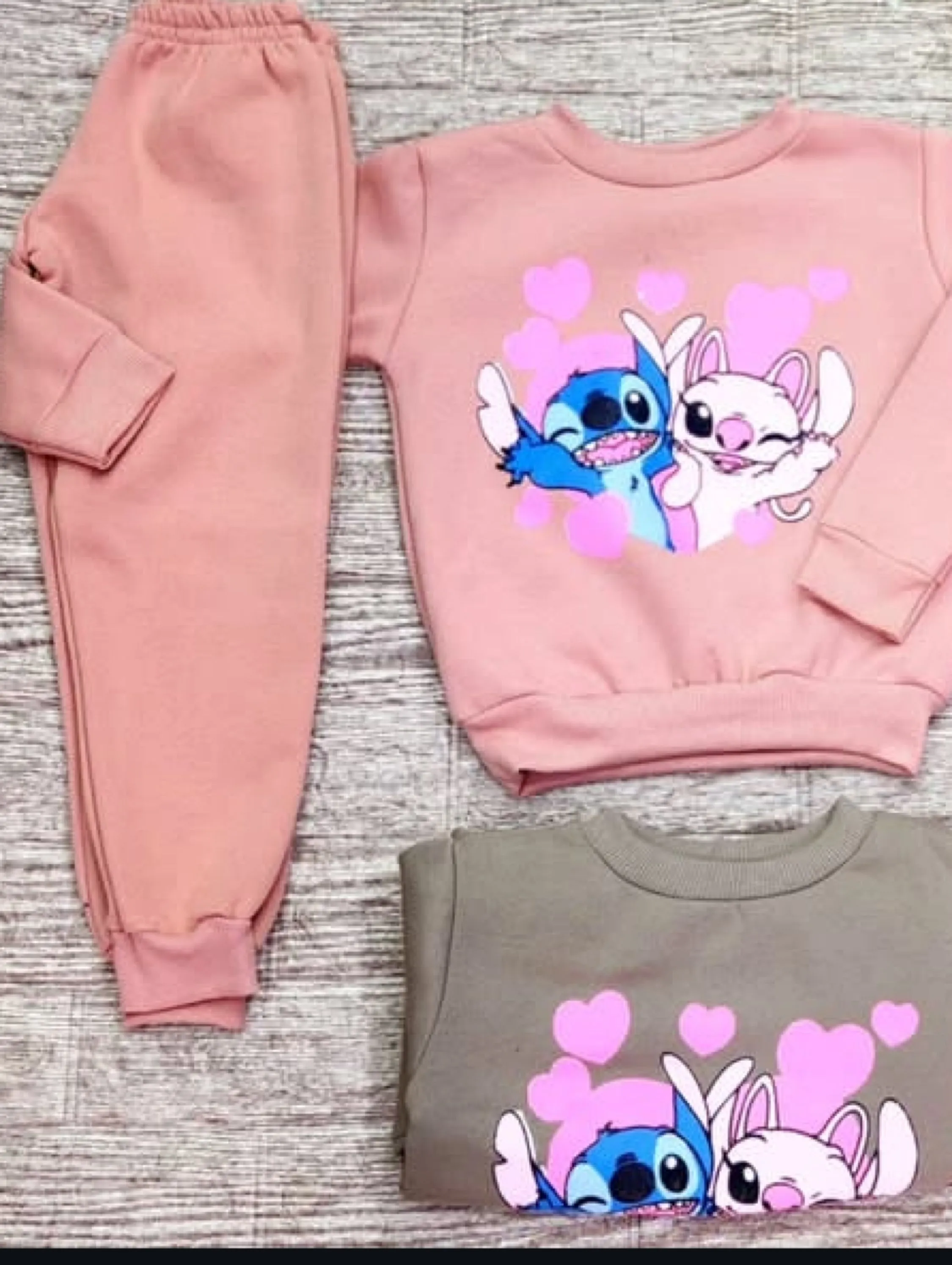 Conjunto de moletom forrado juvenil