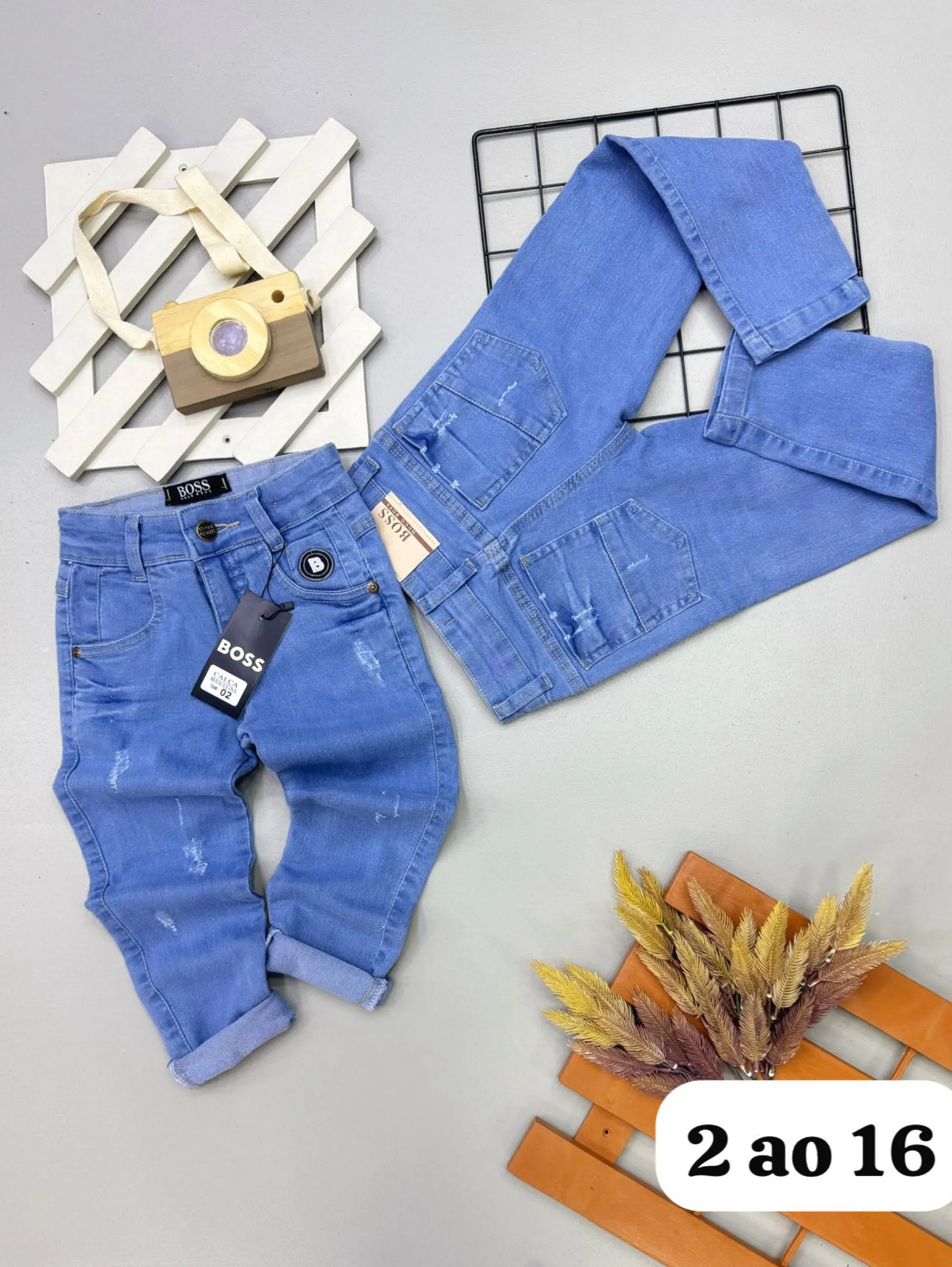 Calça jeans Boss infantil /juvenil