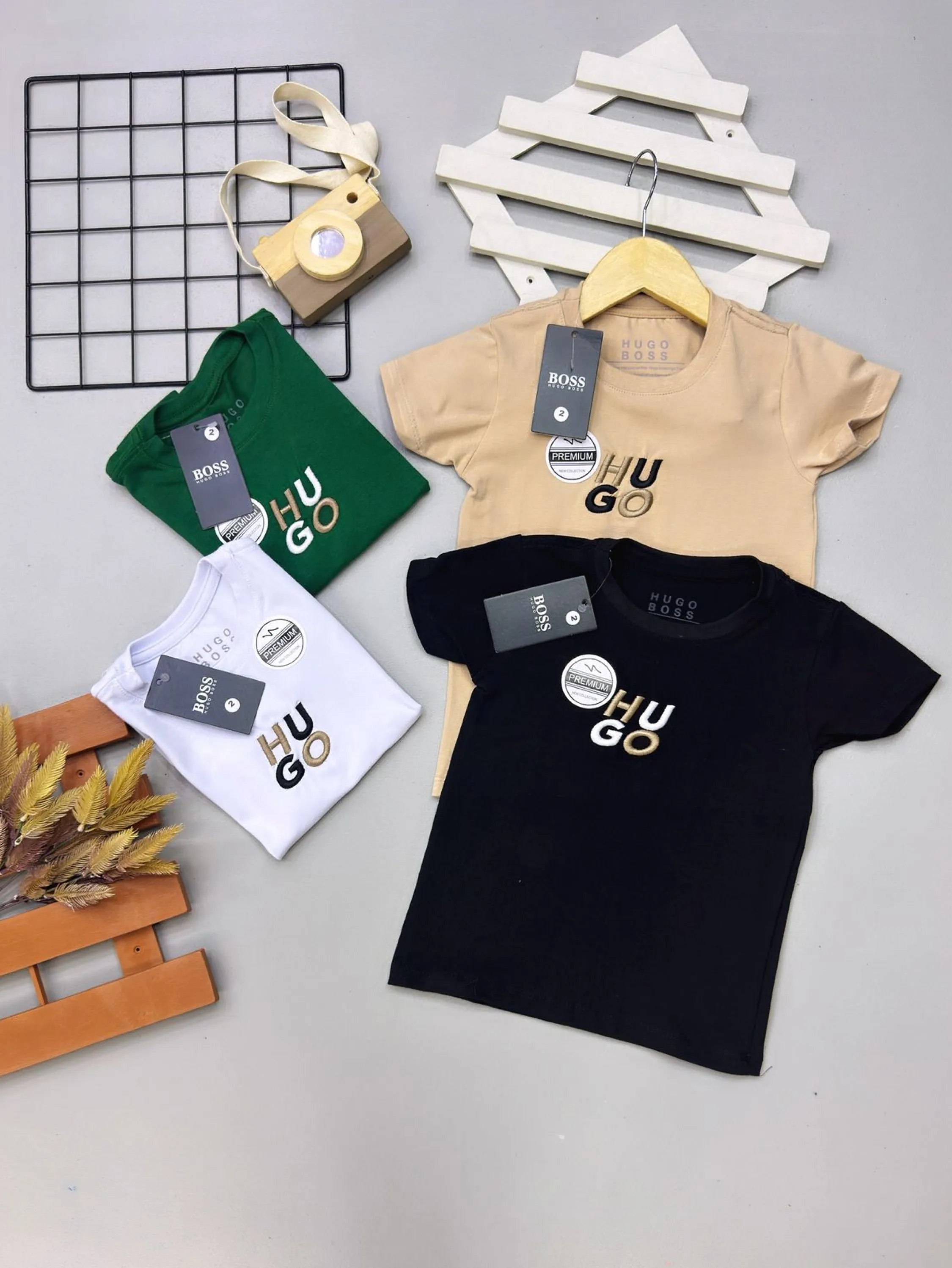 Camisetas Hugo Boss infantil /juvenil malha peruana