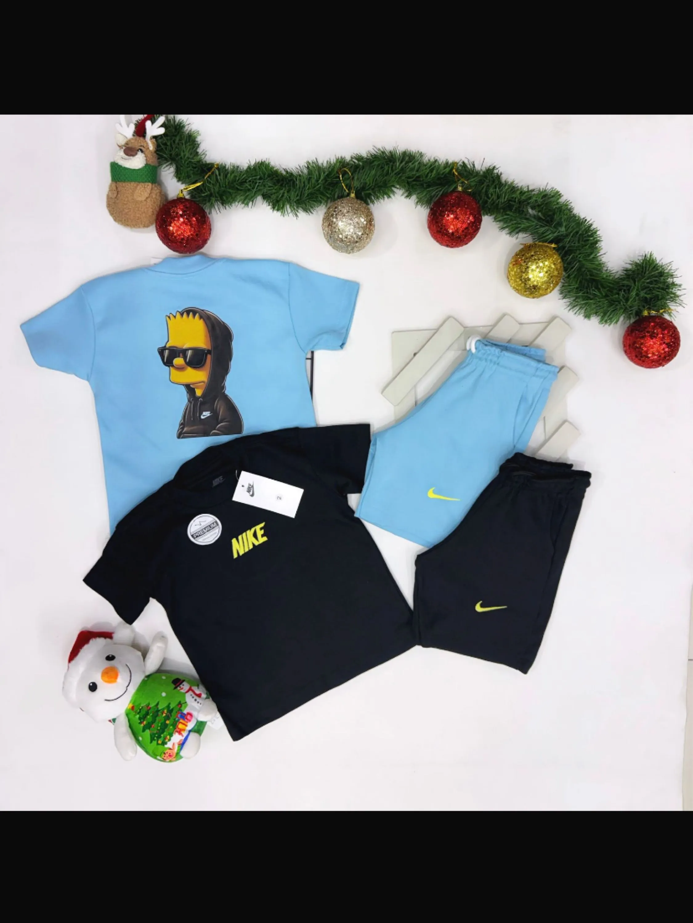 Conjunto malhão bermuda e camiseta Nike