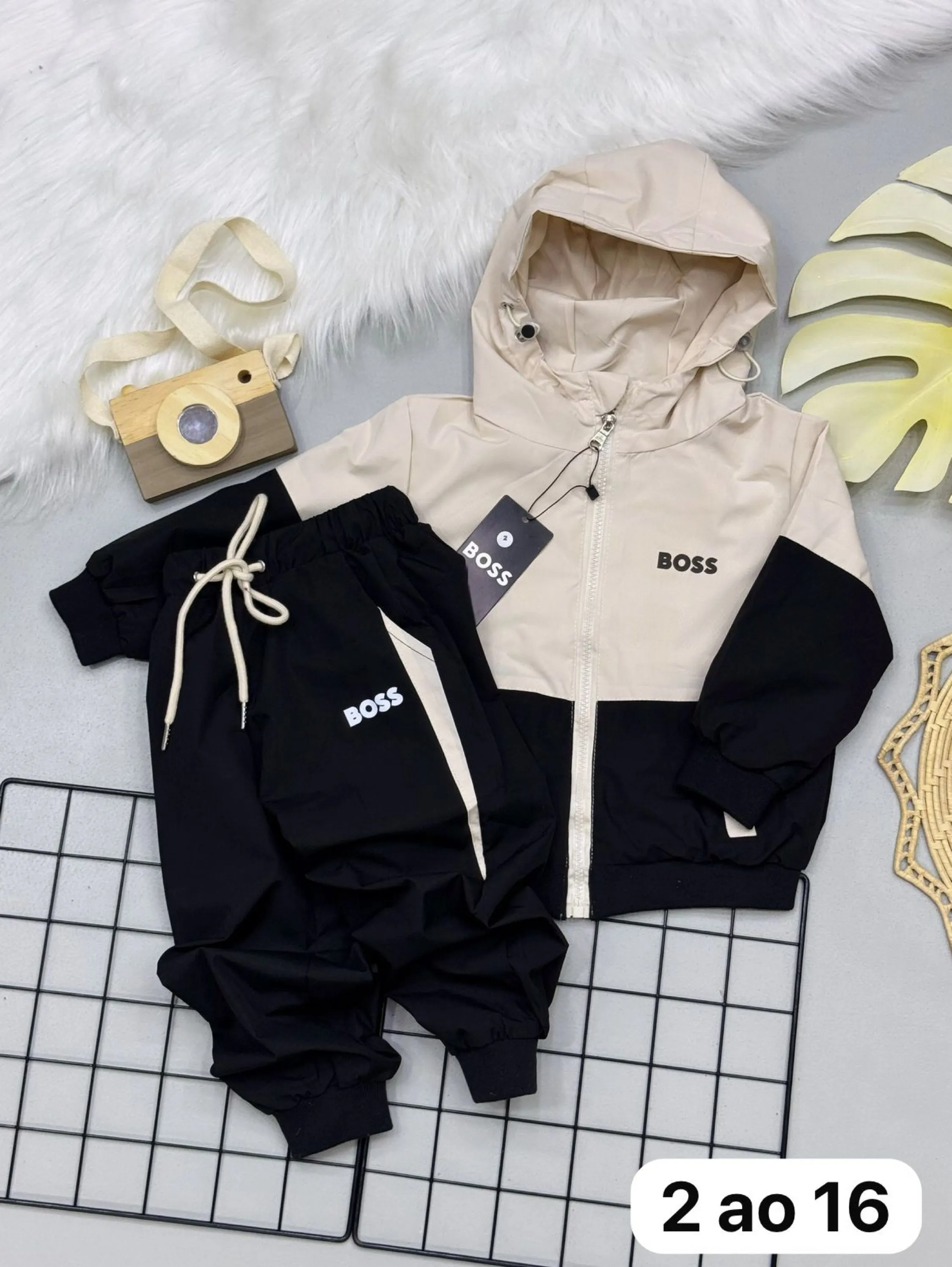 Conjunto táctil importado Boss infantil/juvenil