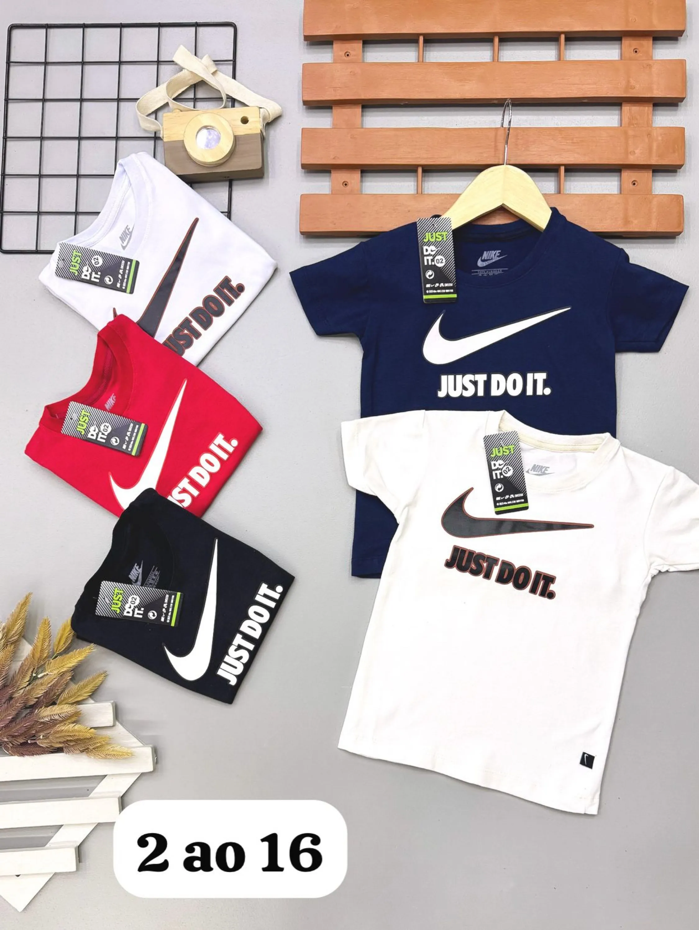 Camiseta Nike infantil/juvenil malha peruana