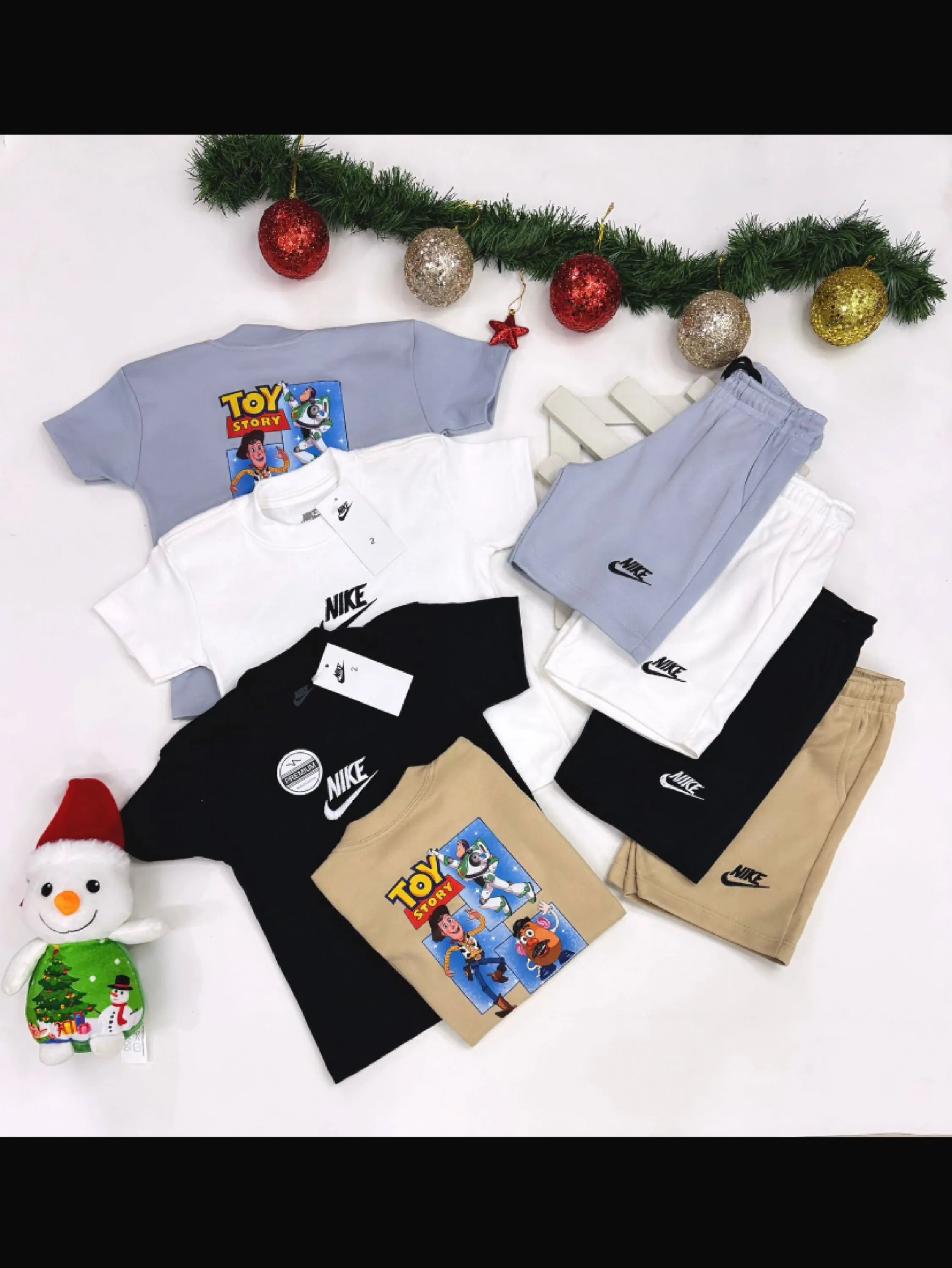 Conjunto bermuda e camiseta Nike tecido malhão