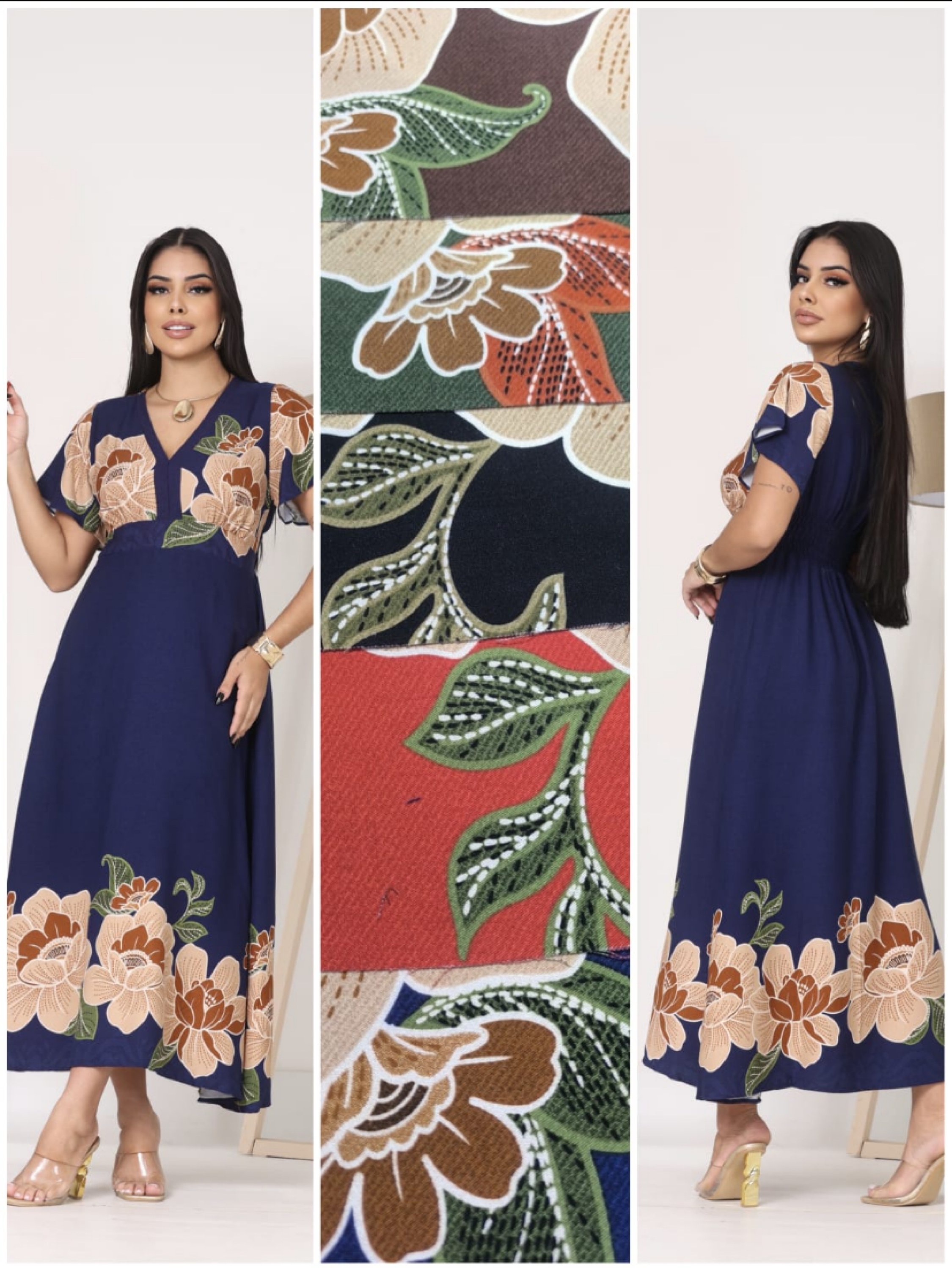 Vestido Anabelle longo slim