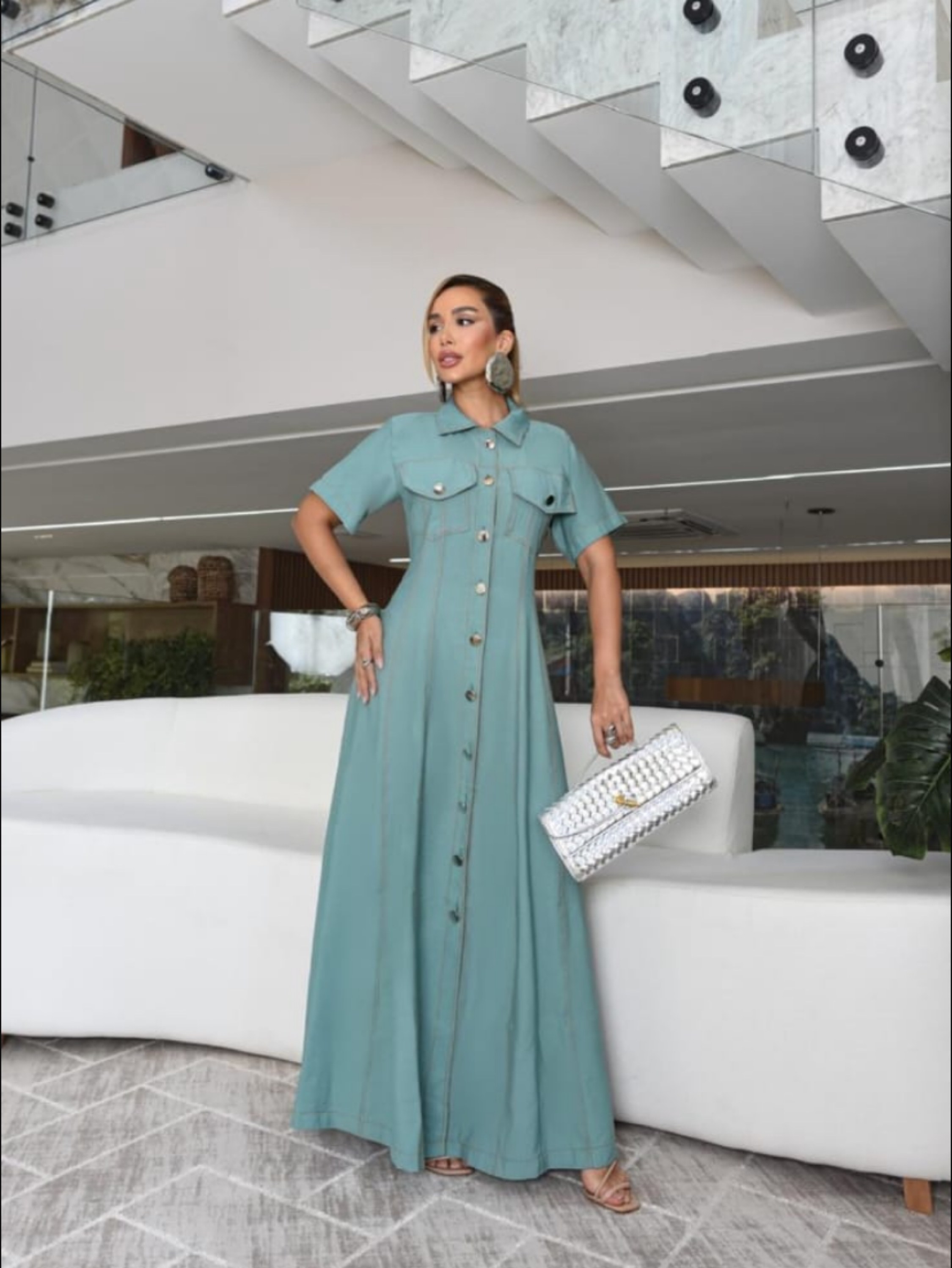 Vestido Chamise longo
