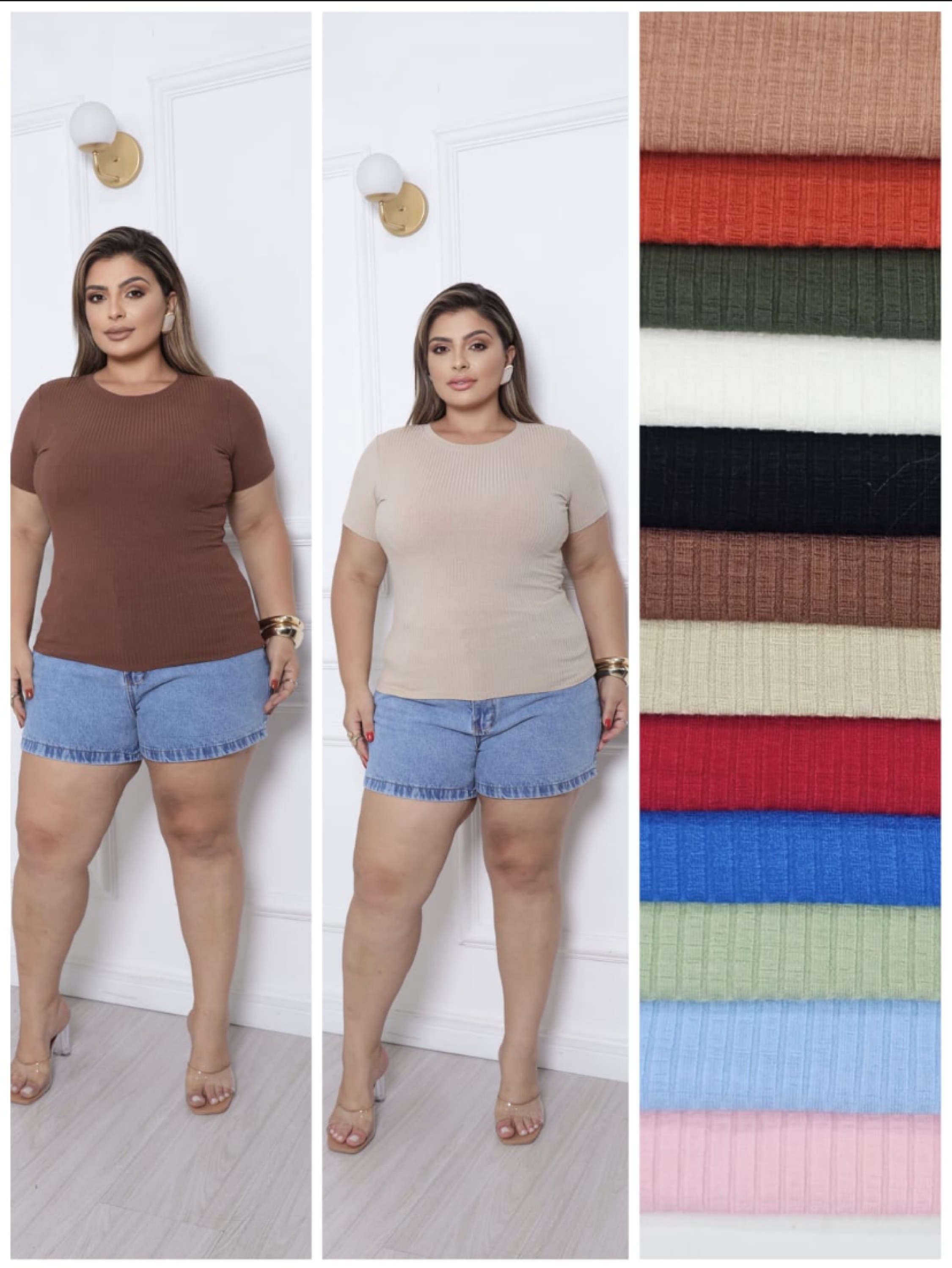 Kit com 4 blusinhas dê manga PLIS sei