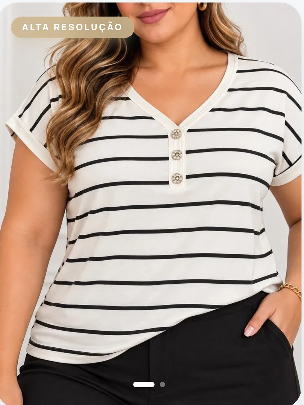 Kit com 5 t- shirt listra