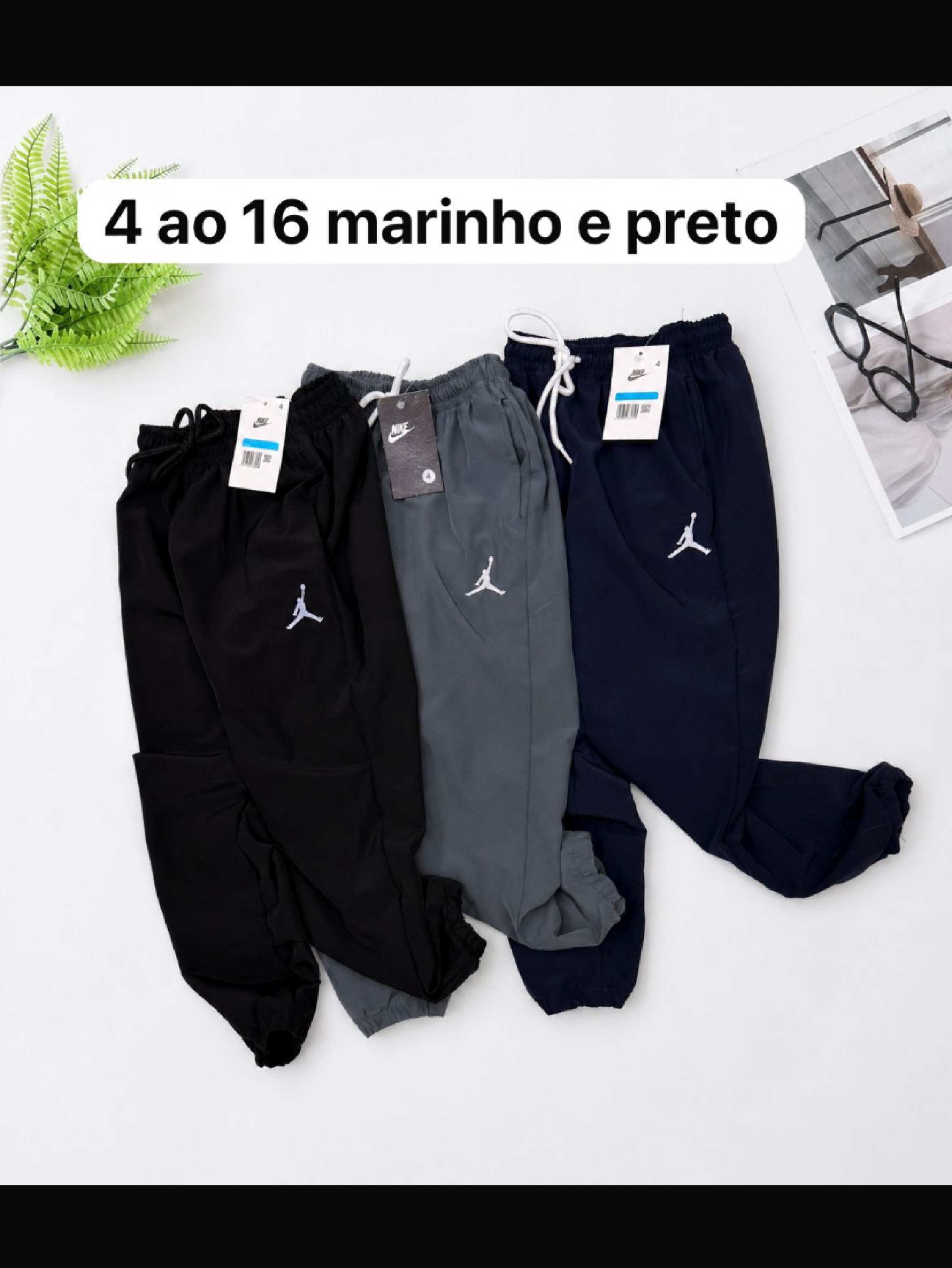 Calça de tactel Jordan infantil /juvenil
