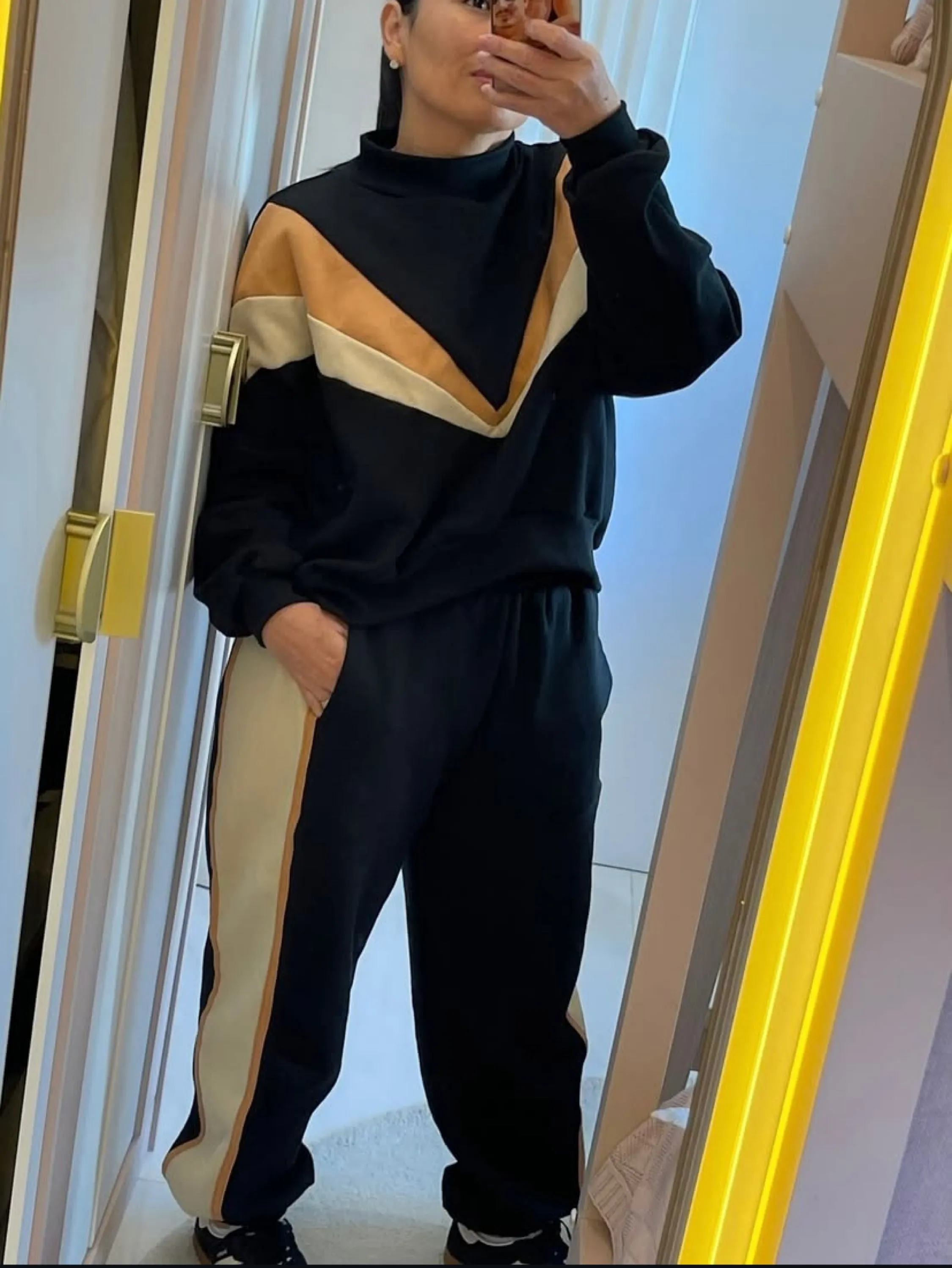 Conjunto de moletom feminino  veste até 44