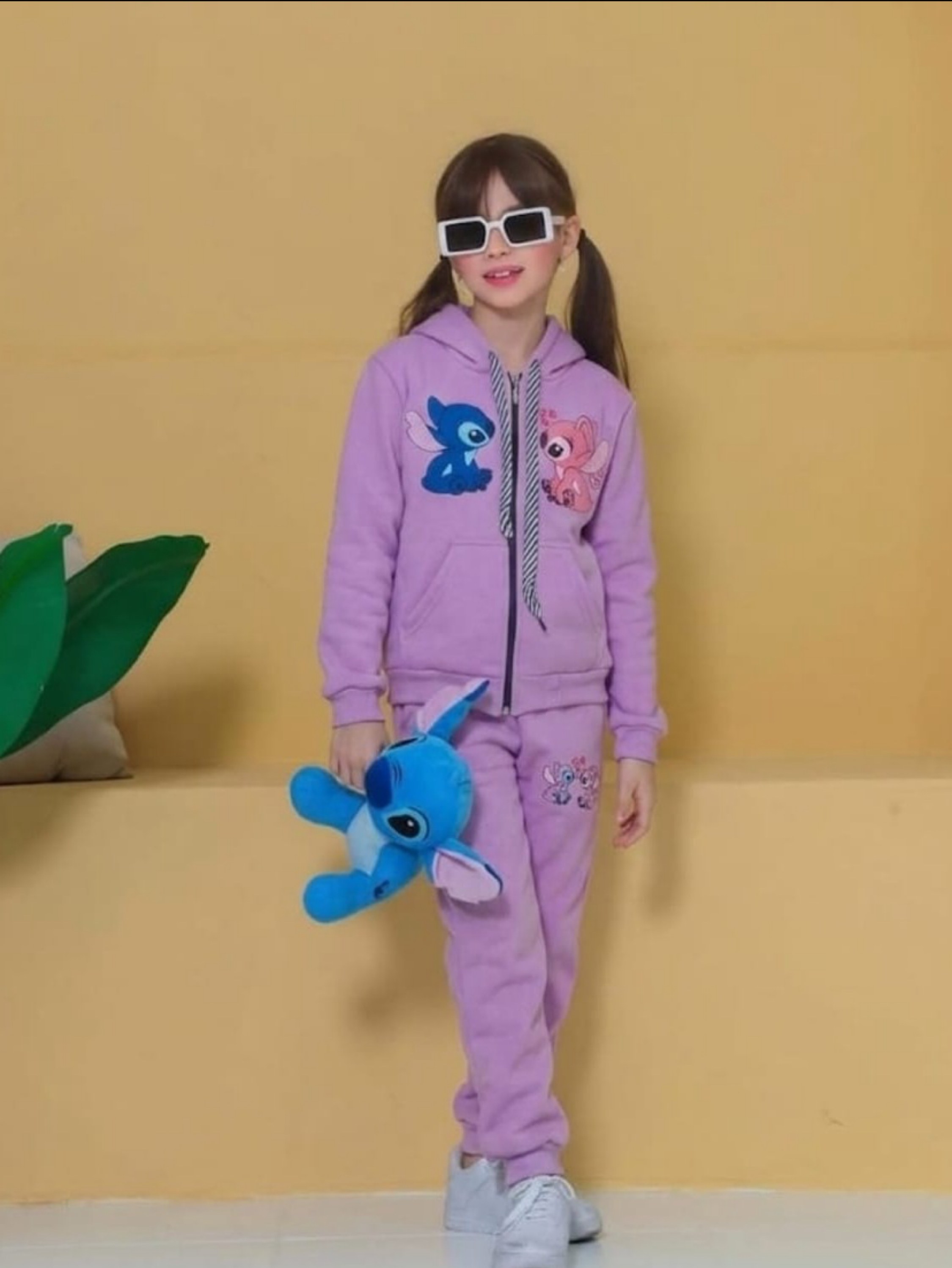 Conjunto de moletom 2 cabos flanelado infantil