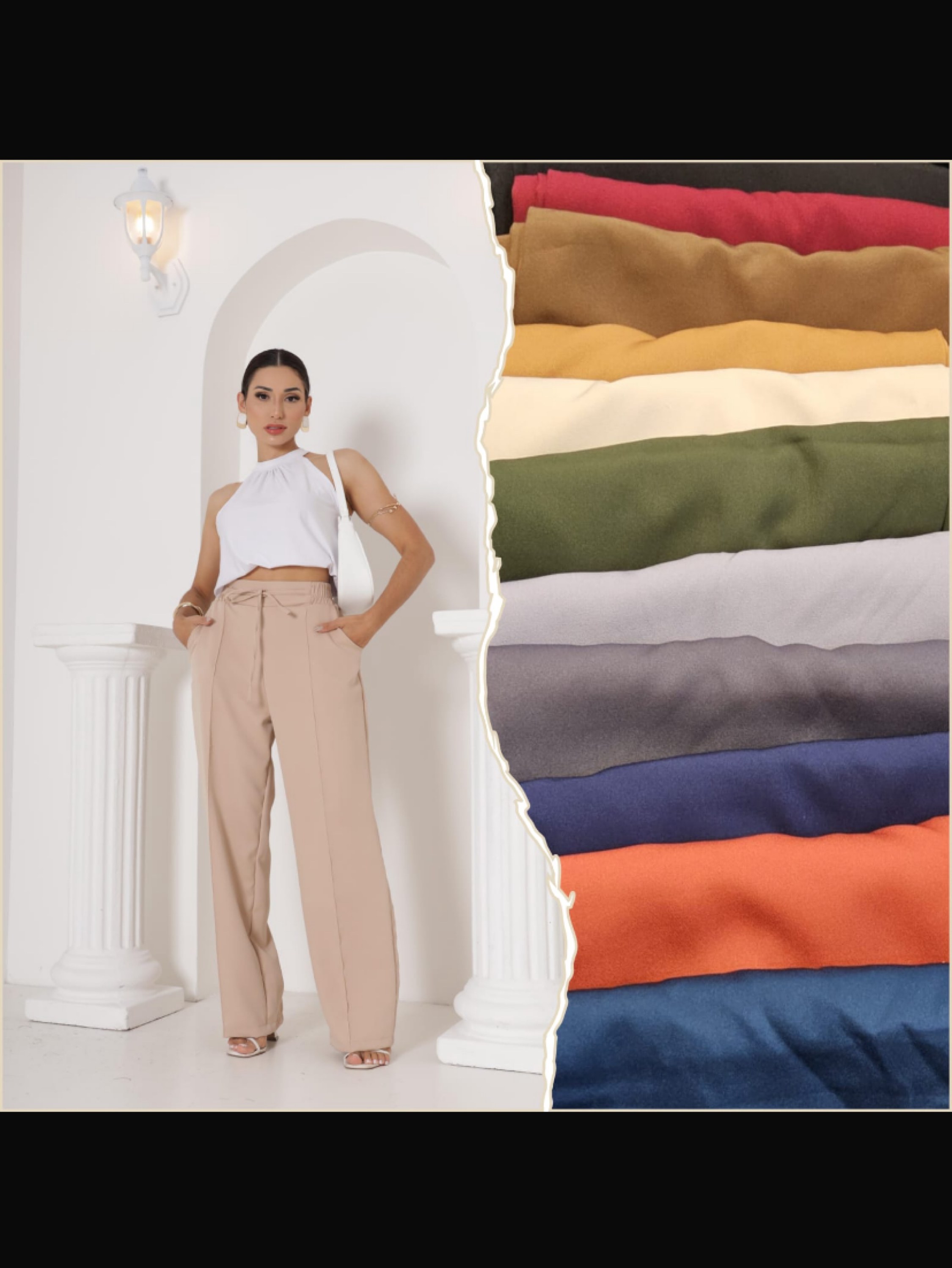 4 calças Pantalona alfaiataria