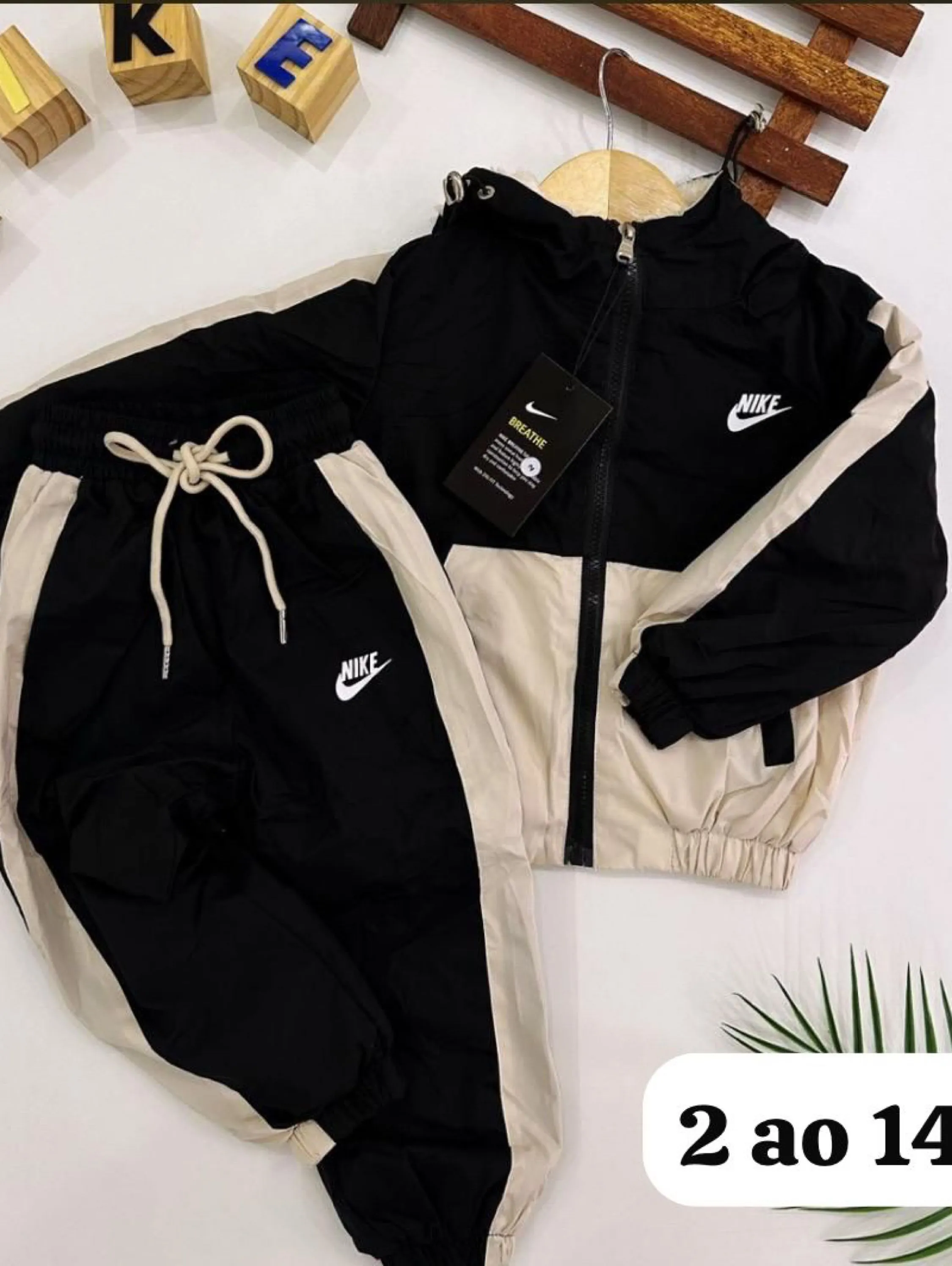 Conjunto tactel nike peluciada infantil/juvenil