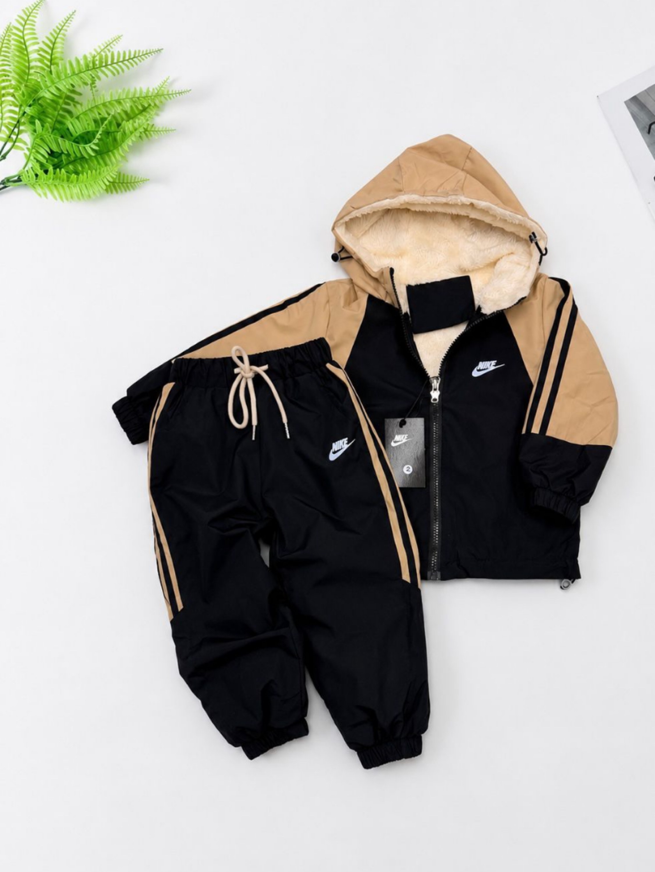 Conjunto tactel peluciado Nike infantil /juvenil