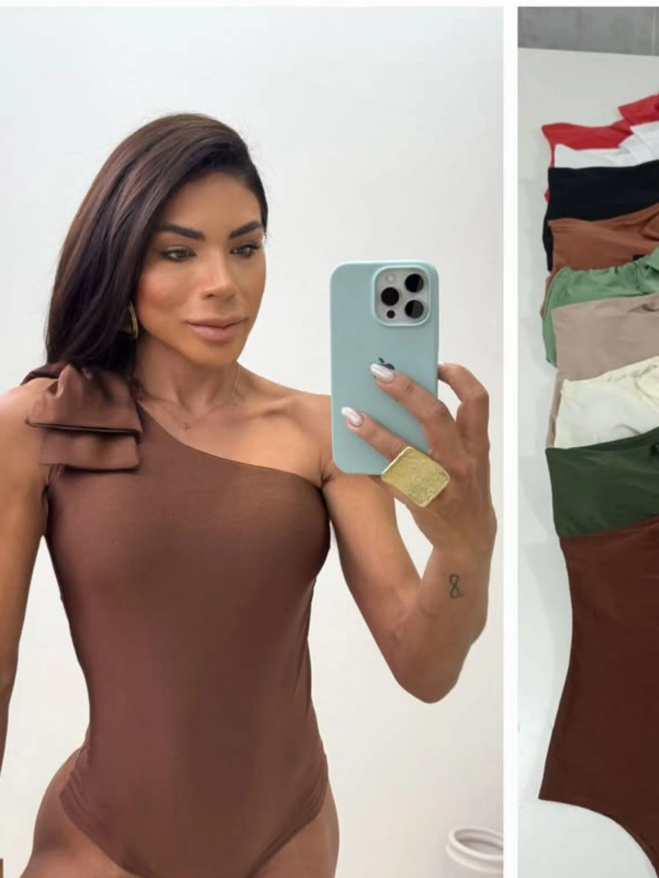 Body com detalhe de laço na alça