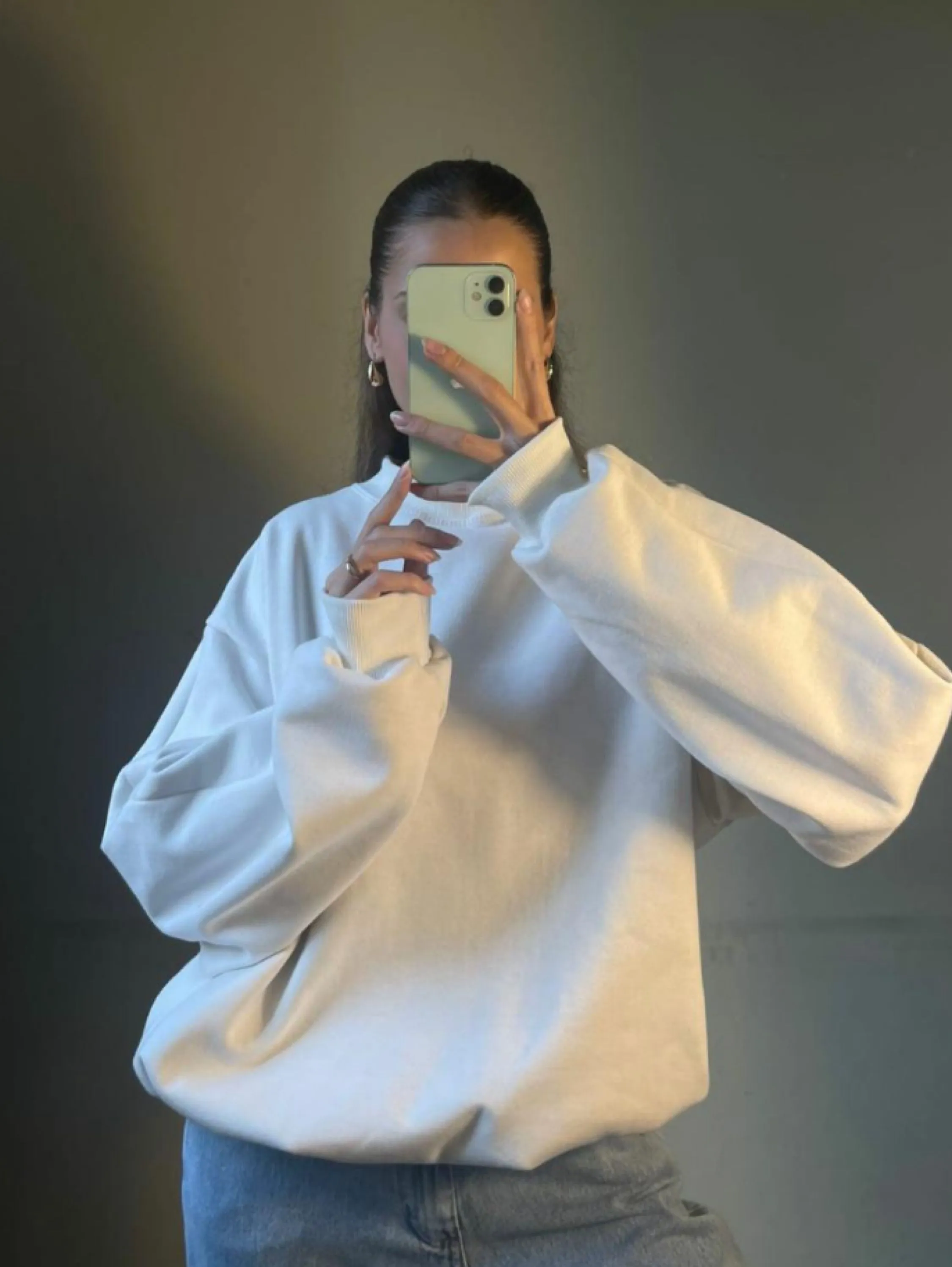 Blusa de moletom gola careca em ribana 3 cabos veste36/52