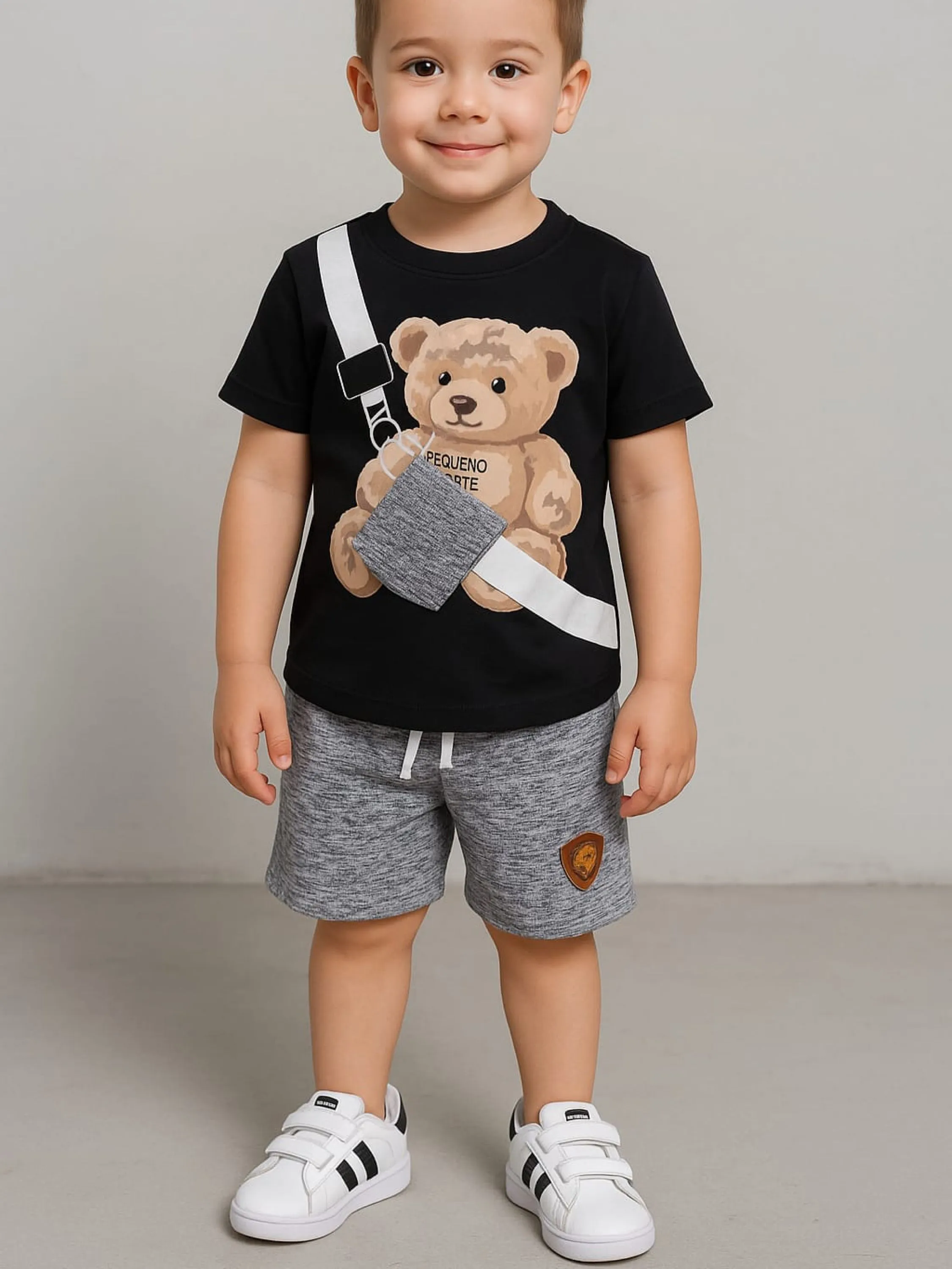 Conjunto urso pochete infantil